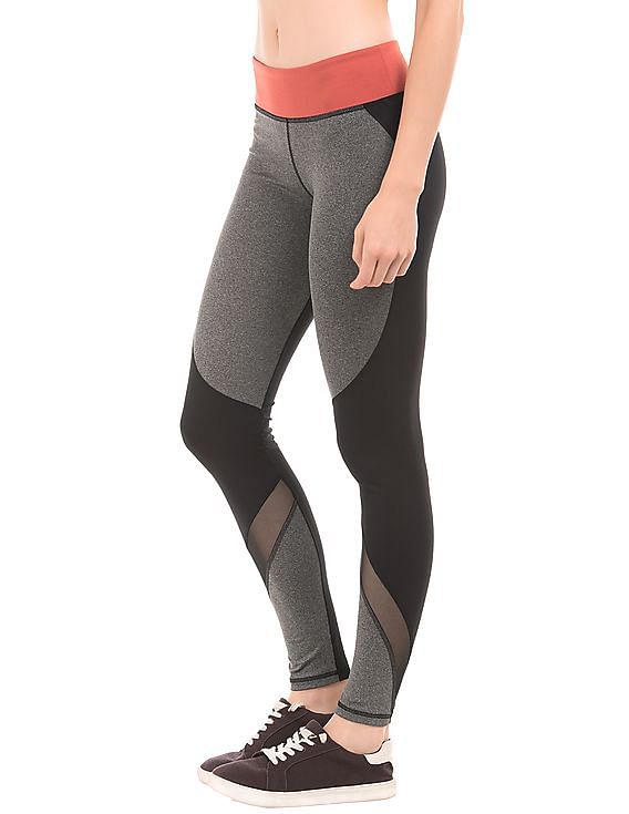 Buy Nike Panelled Tights with Elasticated Waistband Online for Girls