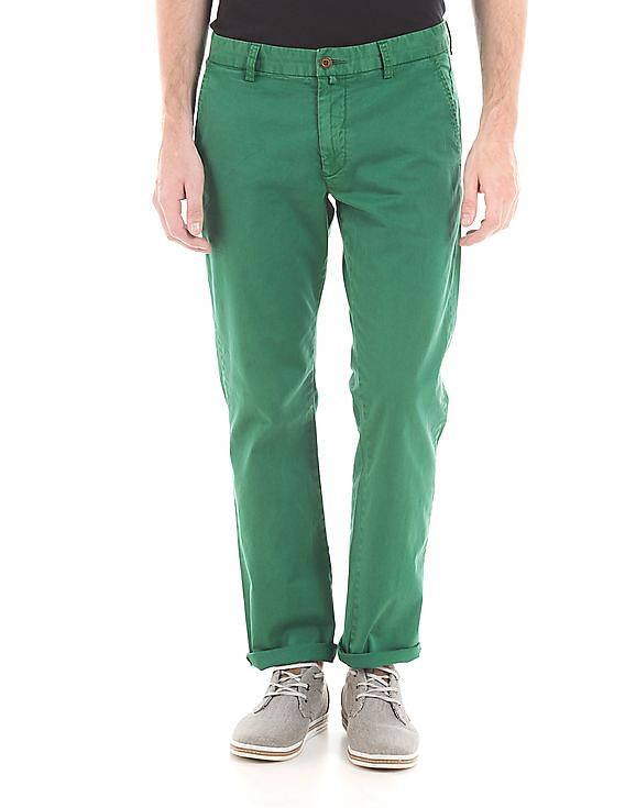 ZEGNA Men's Wool-Linen Twill Pants | Neiman Marcus