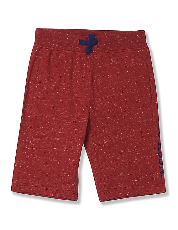 U.S. Polo Assn. Kids Boys Slim Fit Heathered Shorts