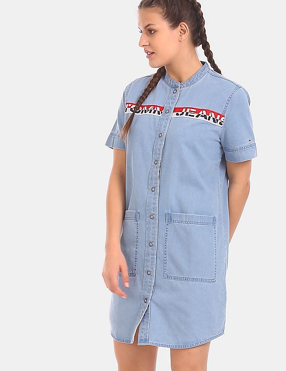 tommy hilfiger denim dress womens