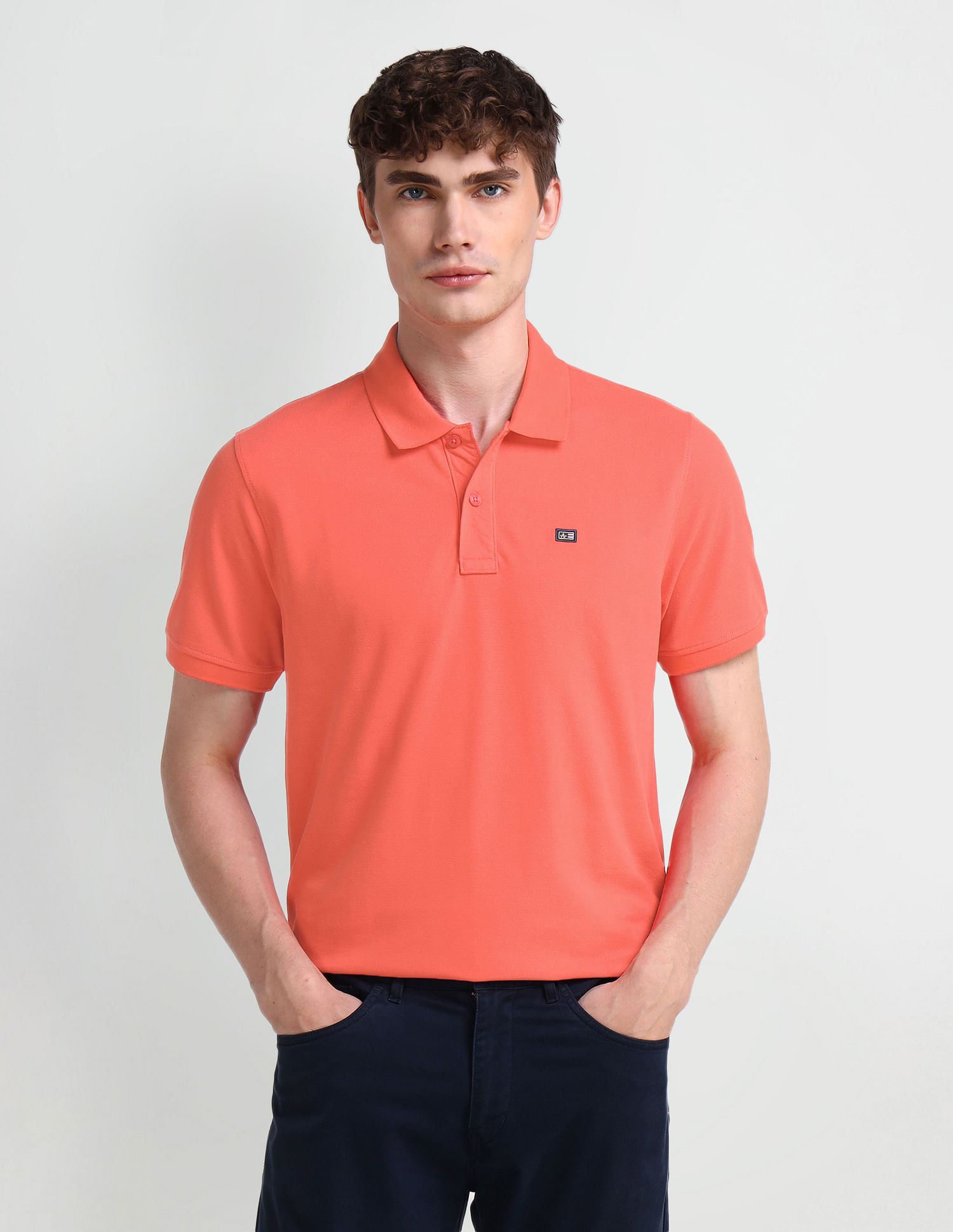 Arrow Sport Solid Regular Fit Polo Shirt