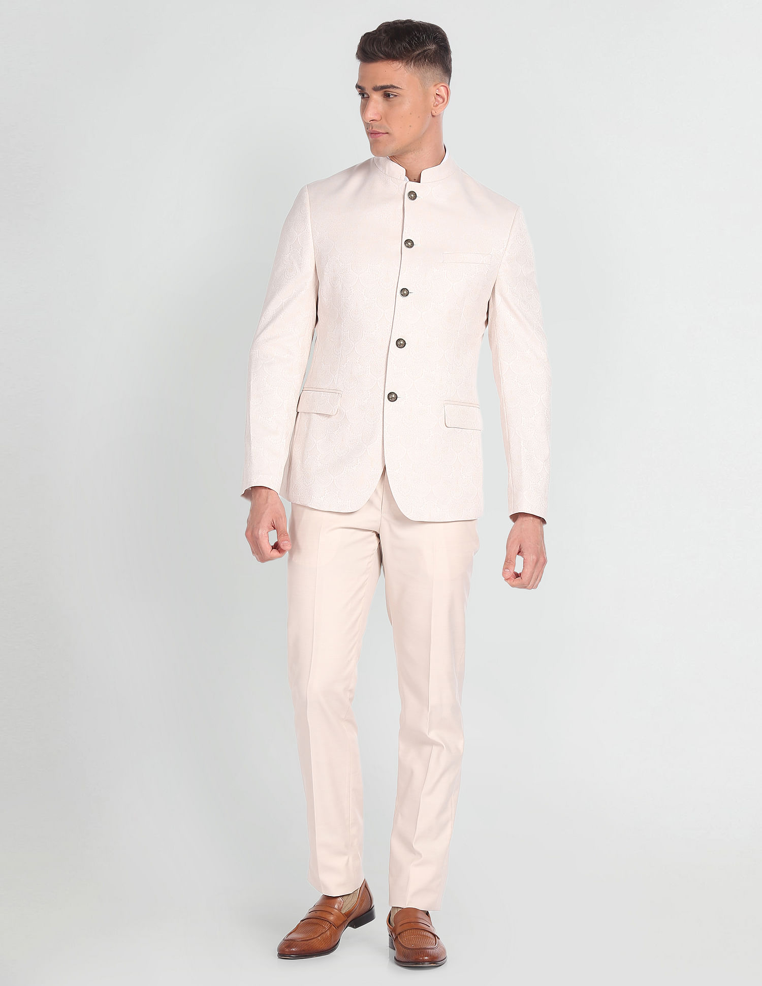 Arrow Paisley Tailored Fit Jacquard Suit