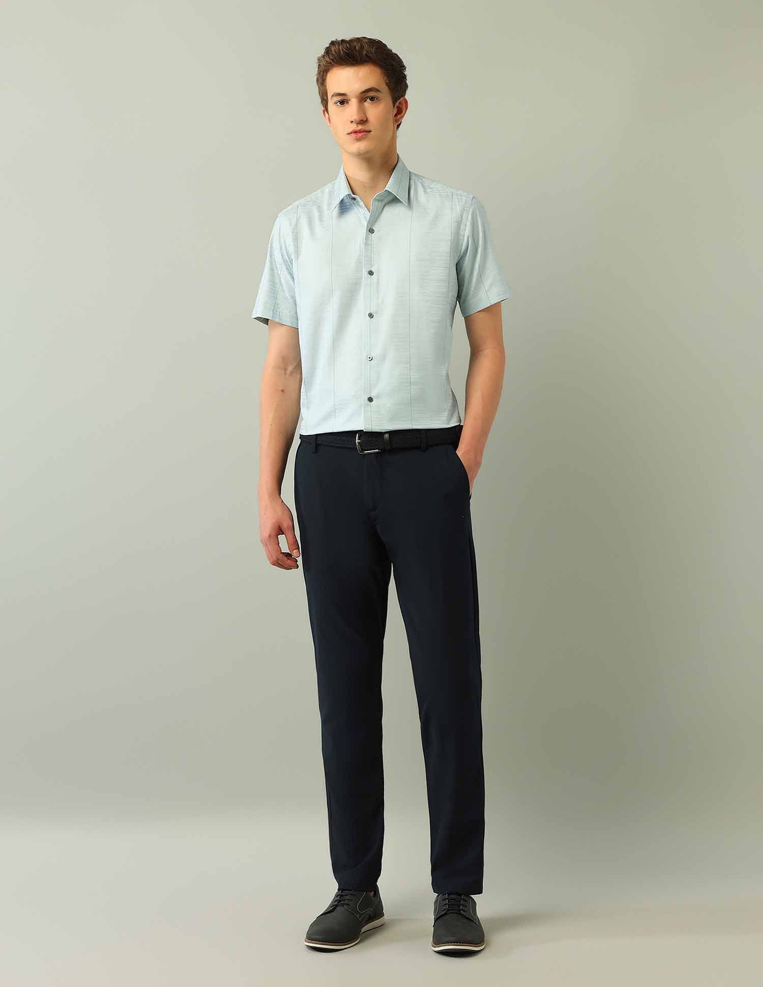 Arrow Newyork Satin Manhattan Slim Fit Shirt