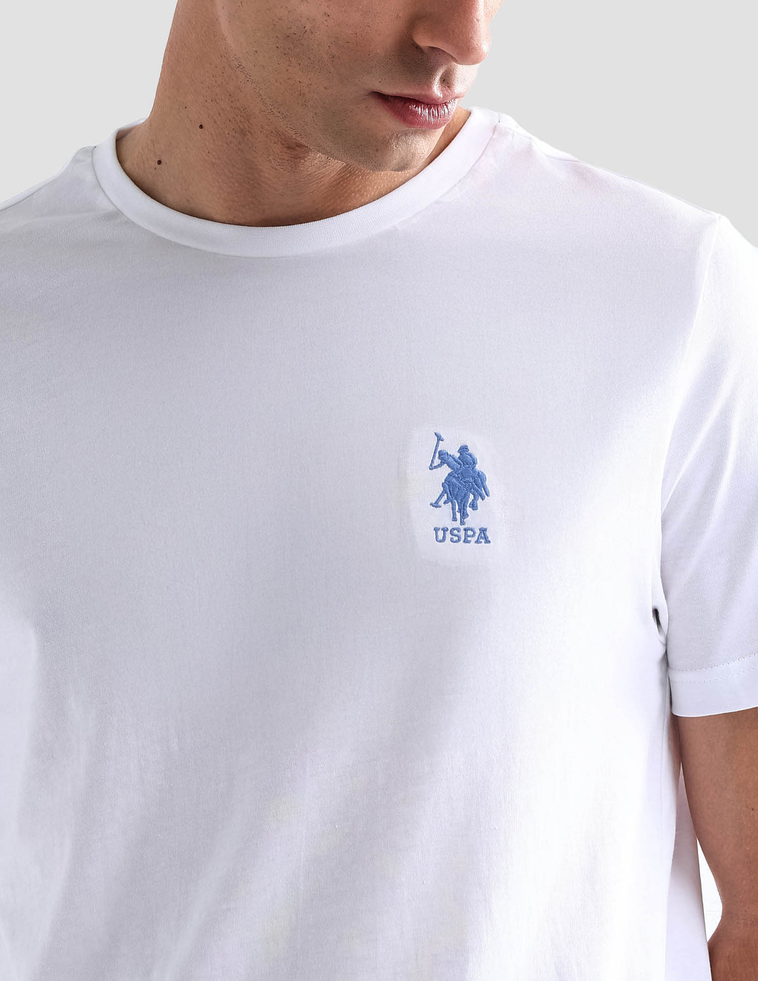 Buy USPA Innerwear Crew Neck Embroidered Logo I633 Lounge T