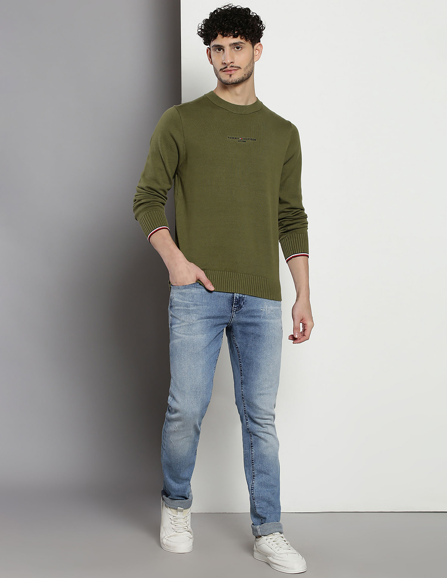 Tommy Hilfiger Organic Cotton Solid Sweater
