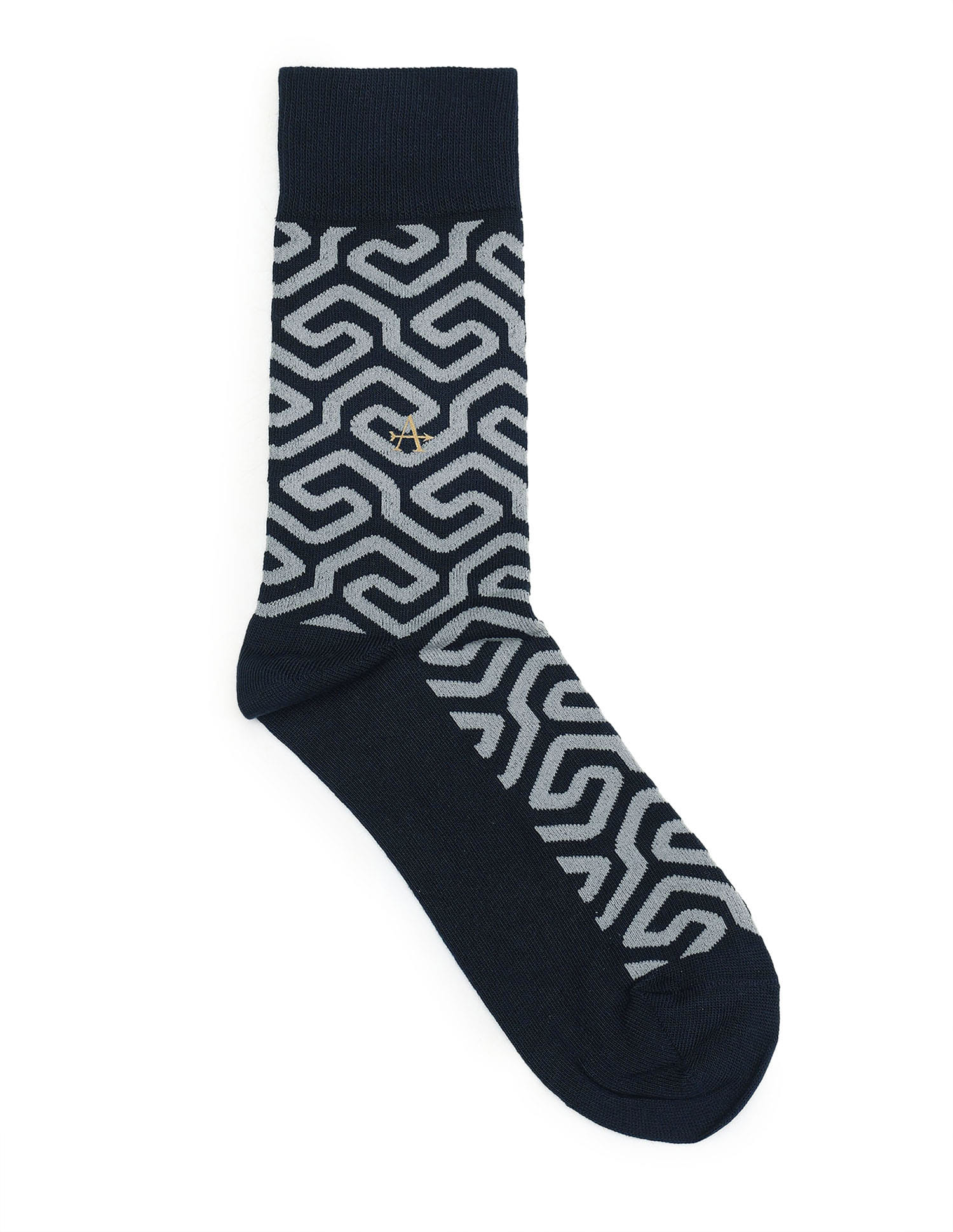 Buy Arrow Men Printed Mid Calf Length Socks - Pack Of 1 - NNNOW.com