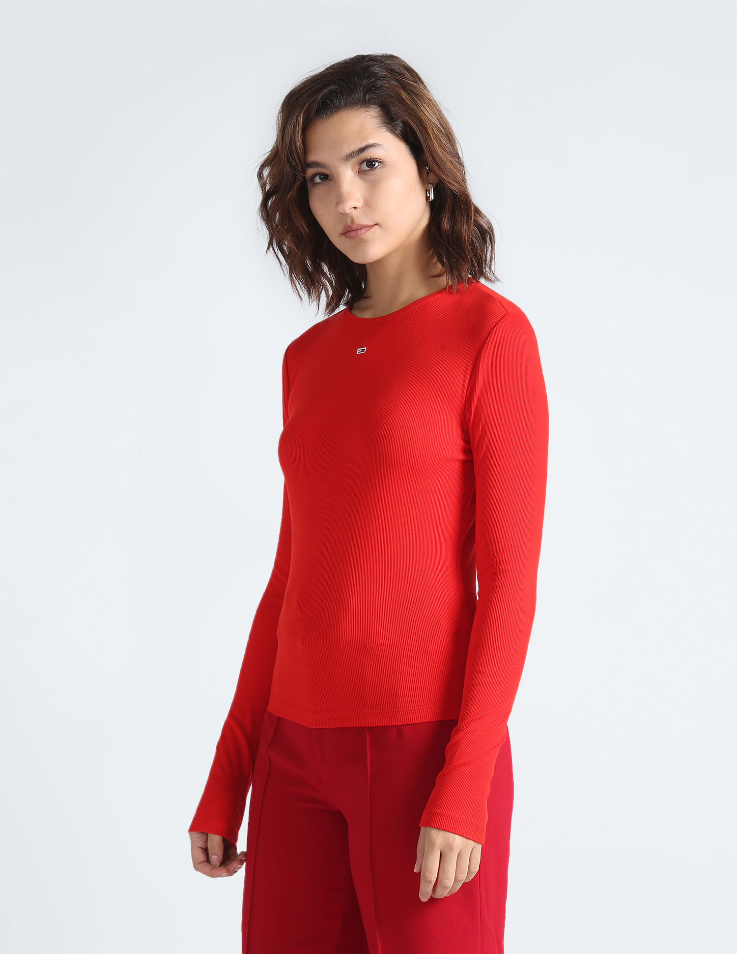 Tommy Hilfiger Long Sleeve Ribbed Essential T-Shirt