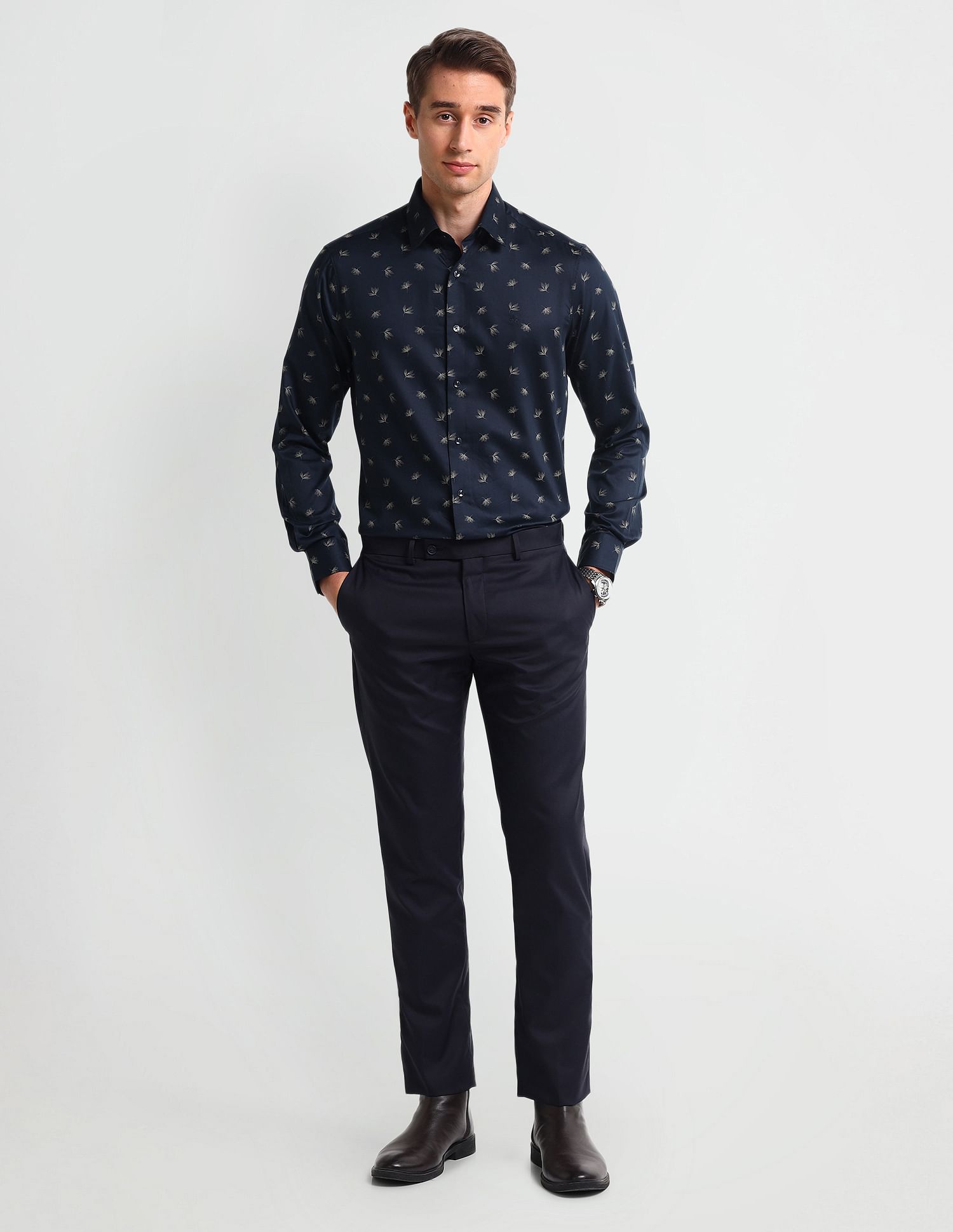 Arrow 1851 Tailored Fit Pure Cotton Shirt