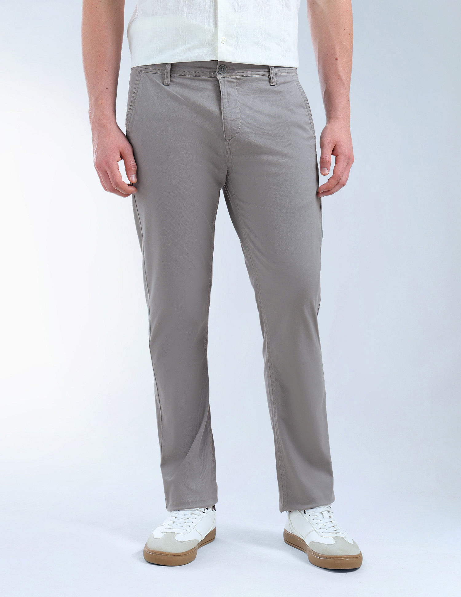Flying Machine Mid Rise F-Jango Straight Fit Trouser