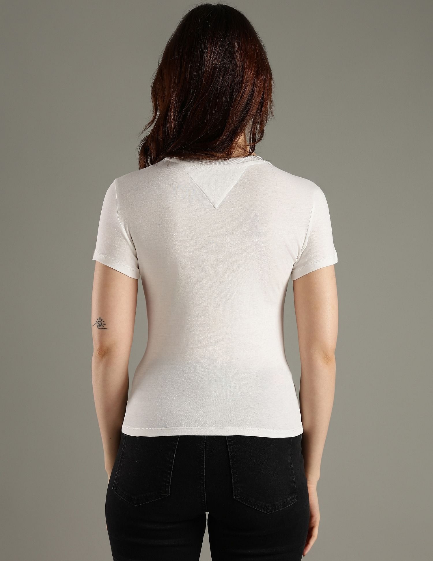 Tommy Hilfiger Logo Slim Fit Cotton T-Shirt