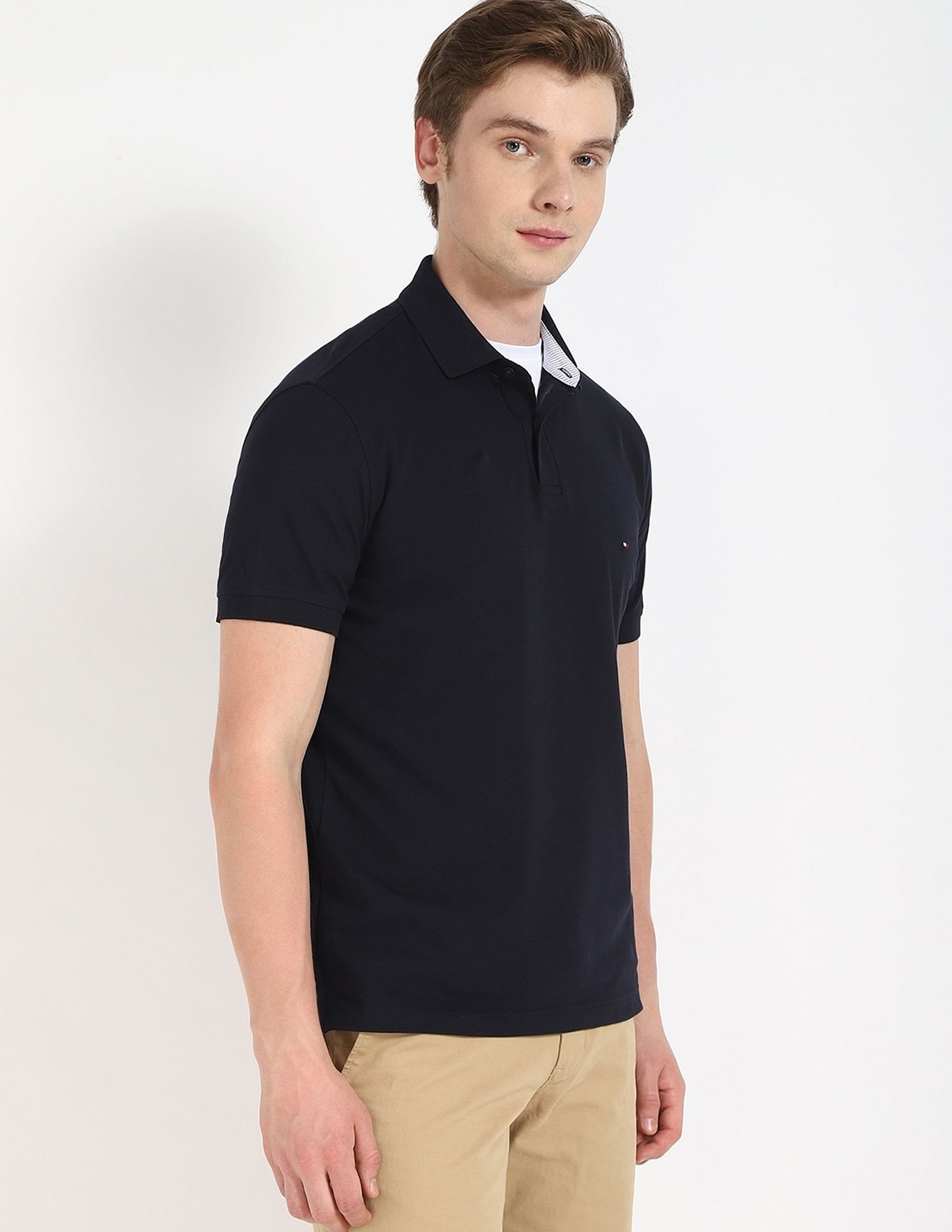 Tommy Hilfiger Solid Regular Fit Polo
