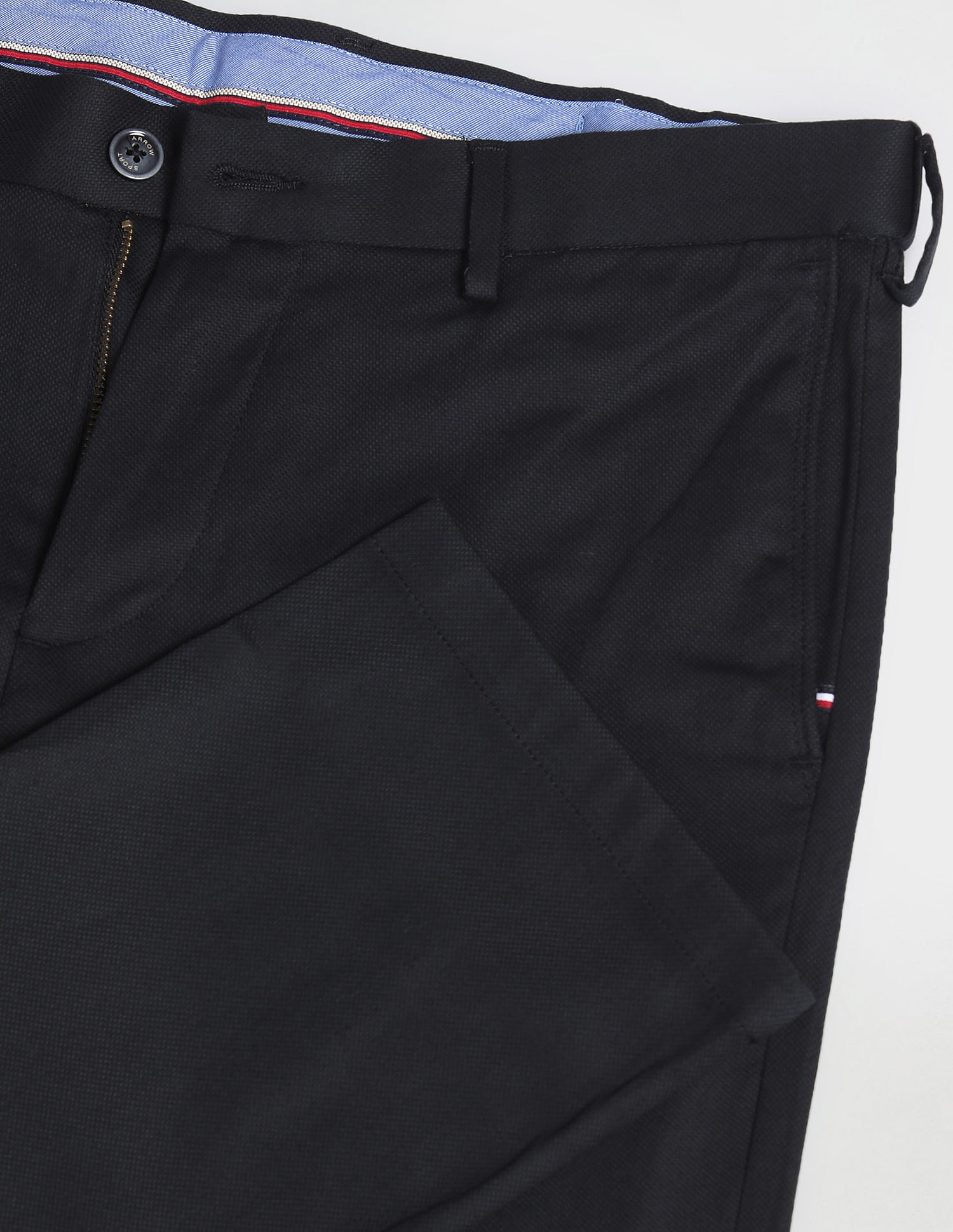 Arrow Sports Solid Dobby Autoflex Trousers
