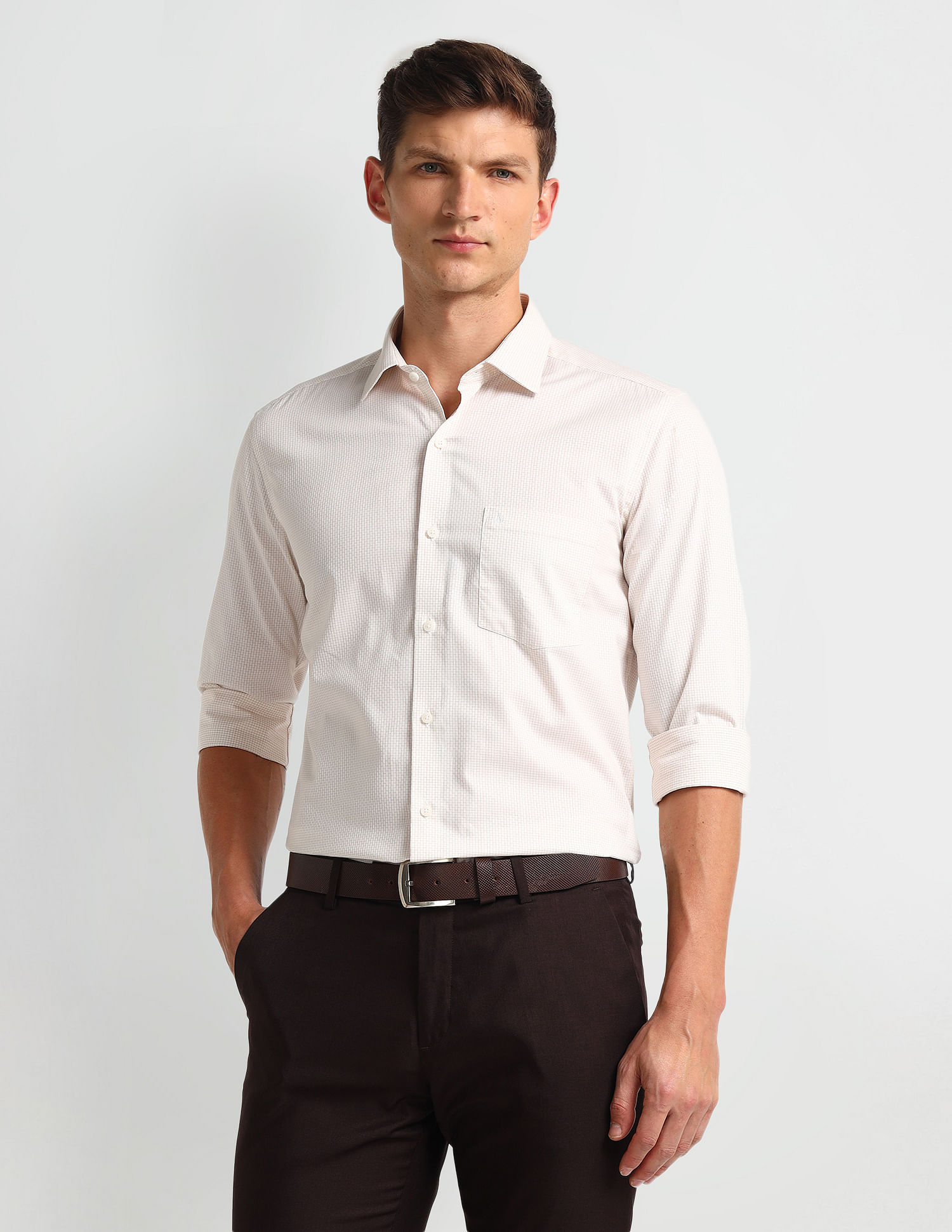 Arrow Manhattan Slim Dobby Shirt