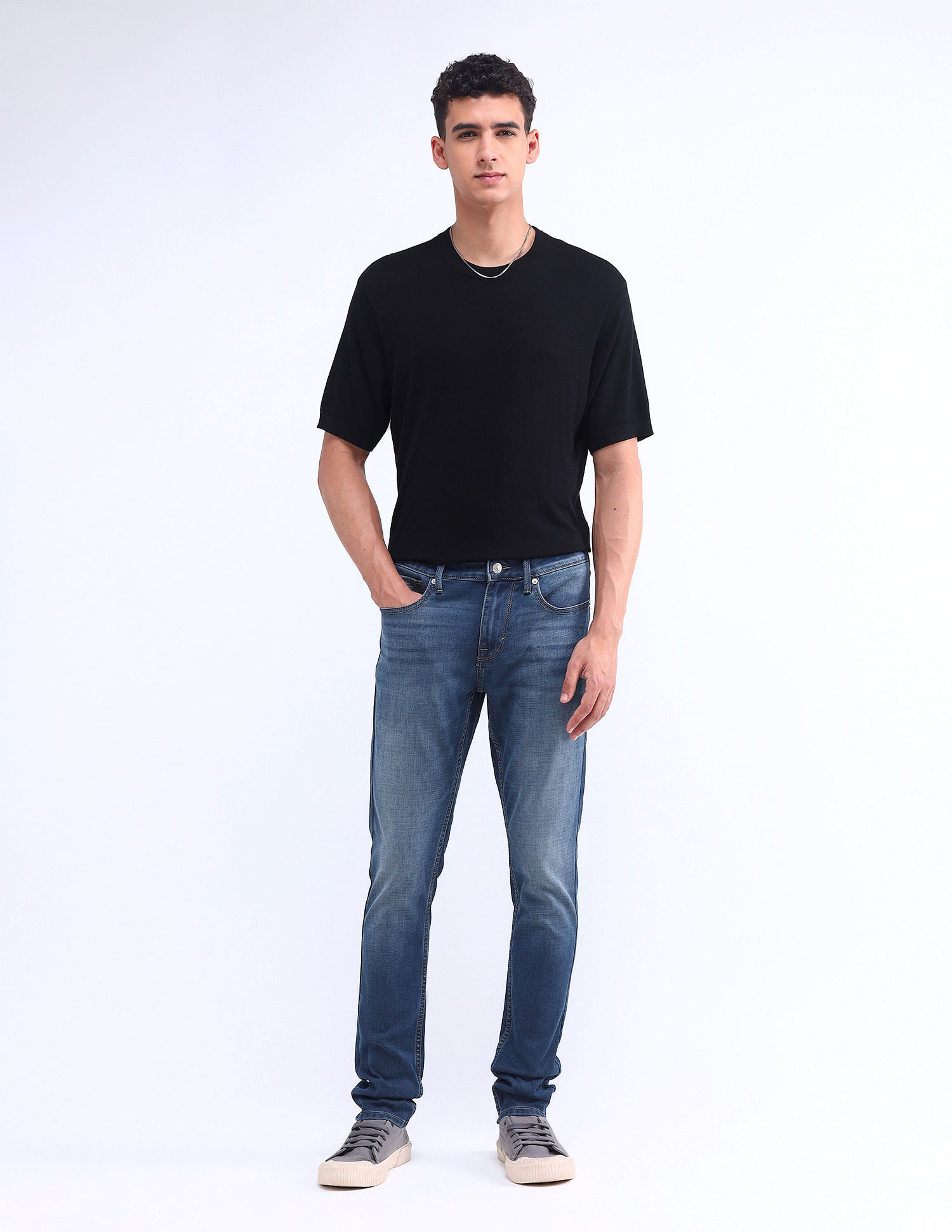 Flying Machine Jackson Super Skinny Whiskered Jeans
