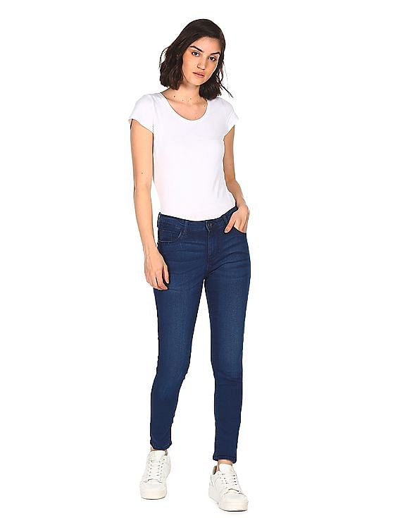Flying Machine Women Mid Rise Skinny Fit Jeans