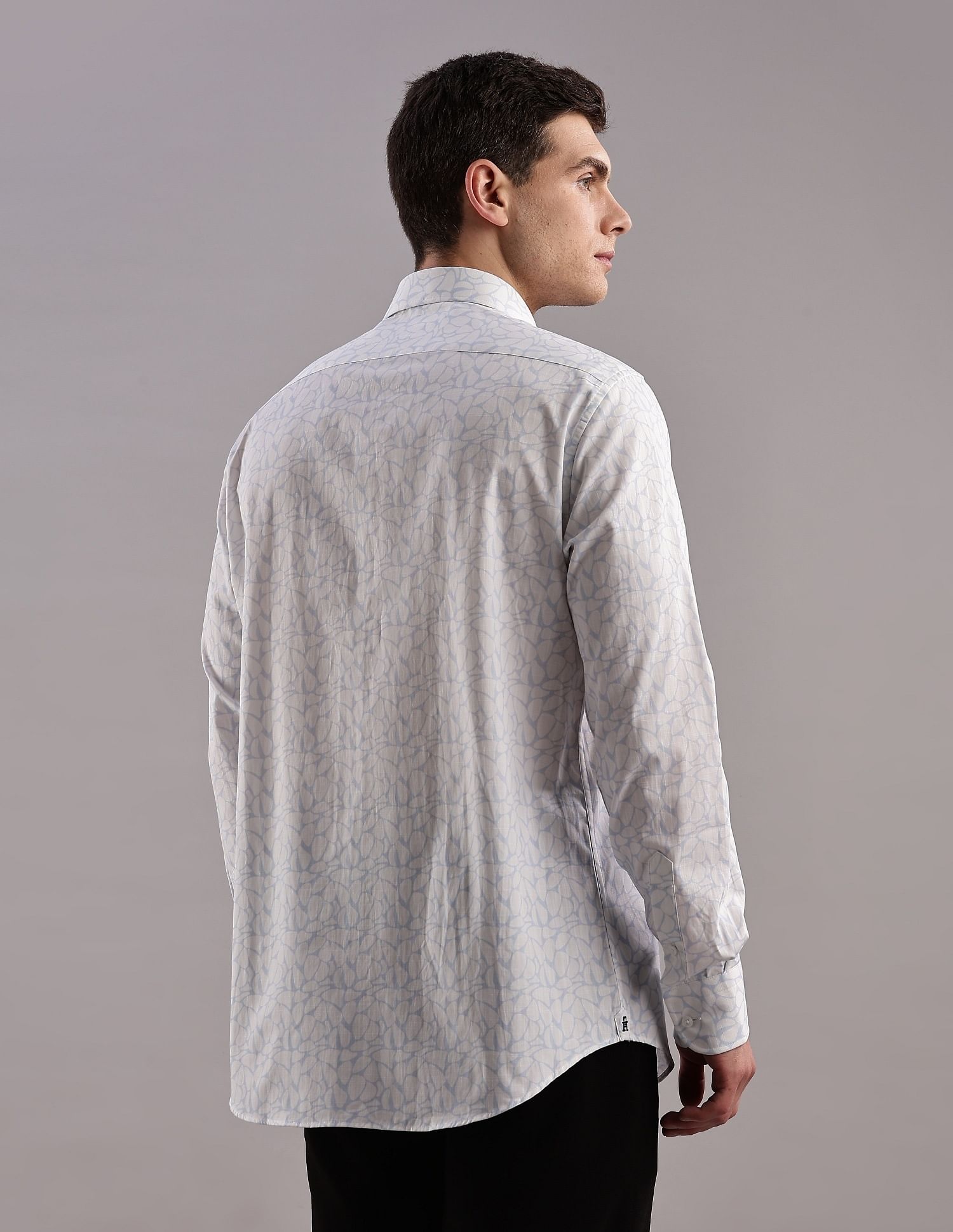 Tommy Hilfiger Printed Regular-Fit Cotton Shirt