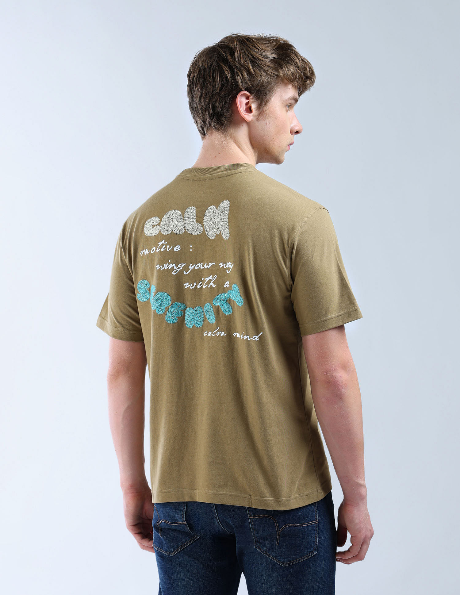 Flying Machine Typography Color Of Home T-Shirt