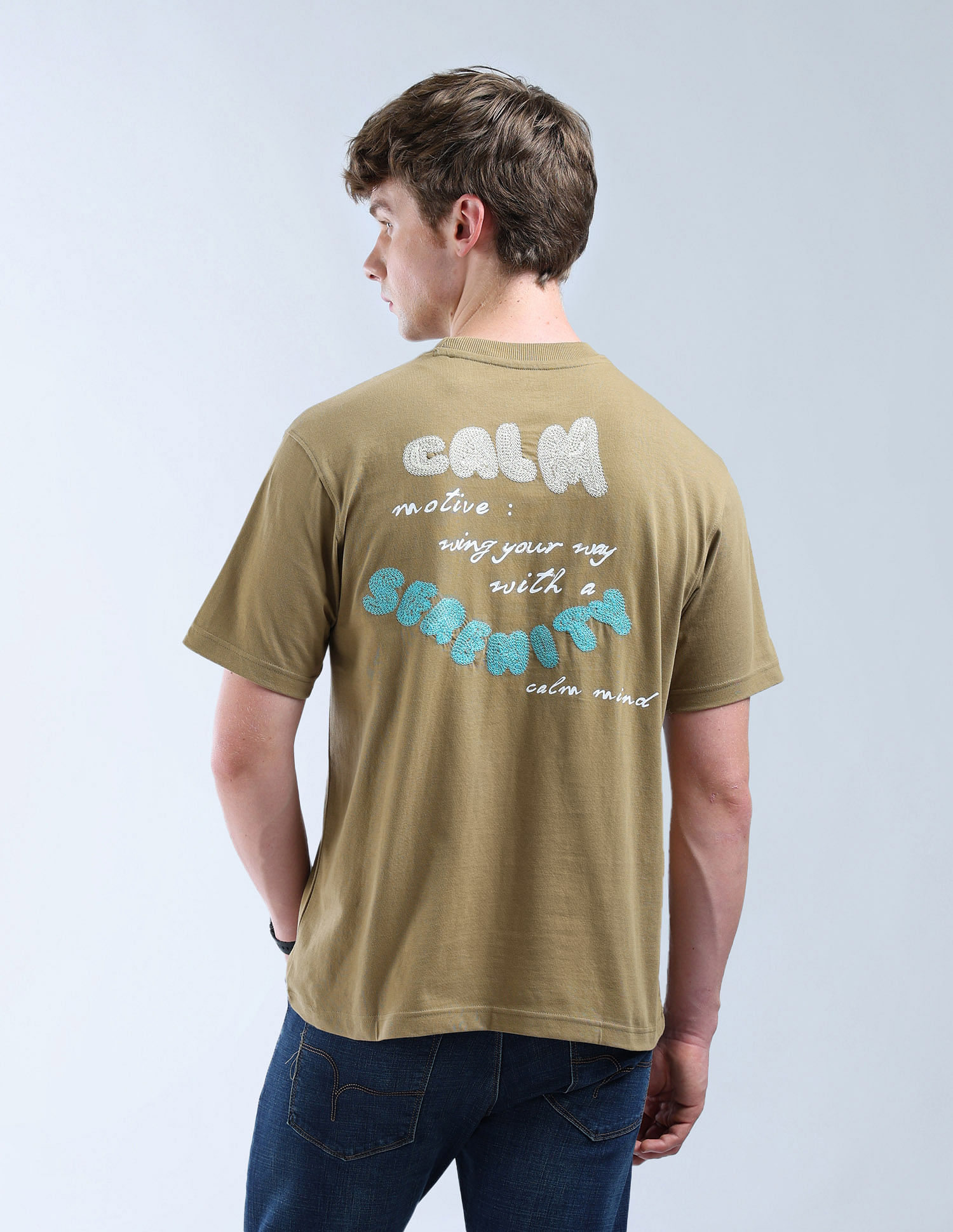 Flying Machine Typography Color Of Home T-Shirt