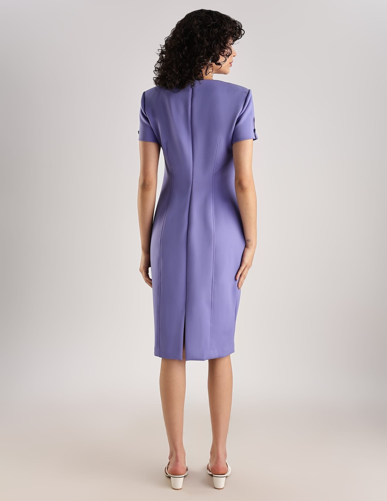 Ladies Dresses Calvin Klein Puff Shoulder Sheath Dress Calvin