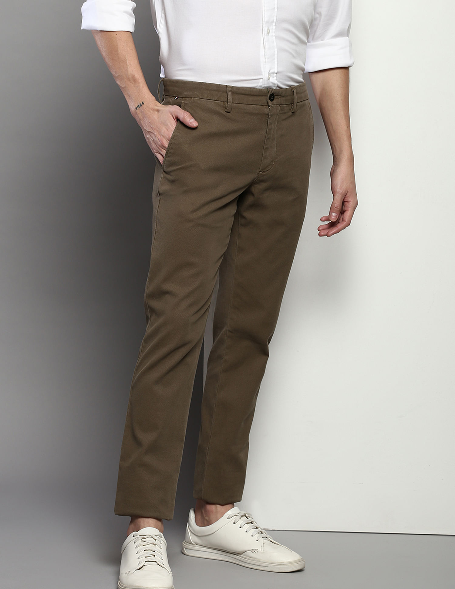 Tommy Hilfiger Honeycomb Slim Fit Casual Trousers
