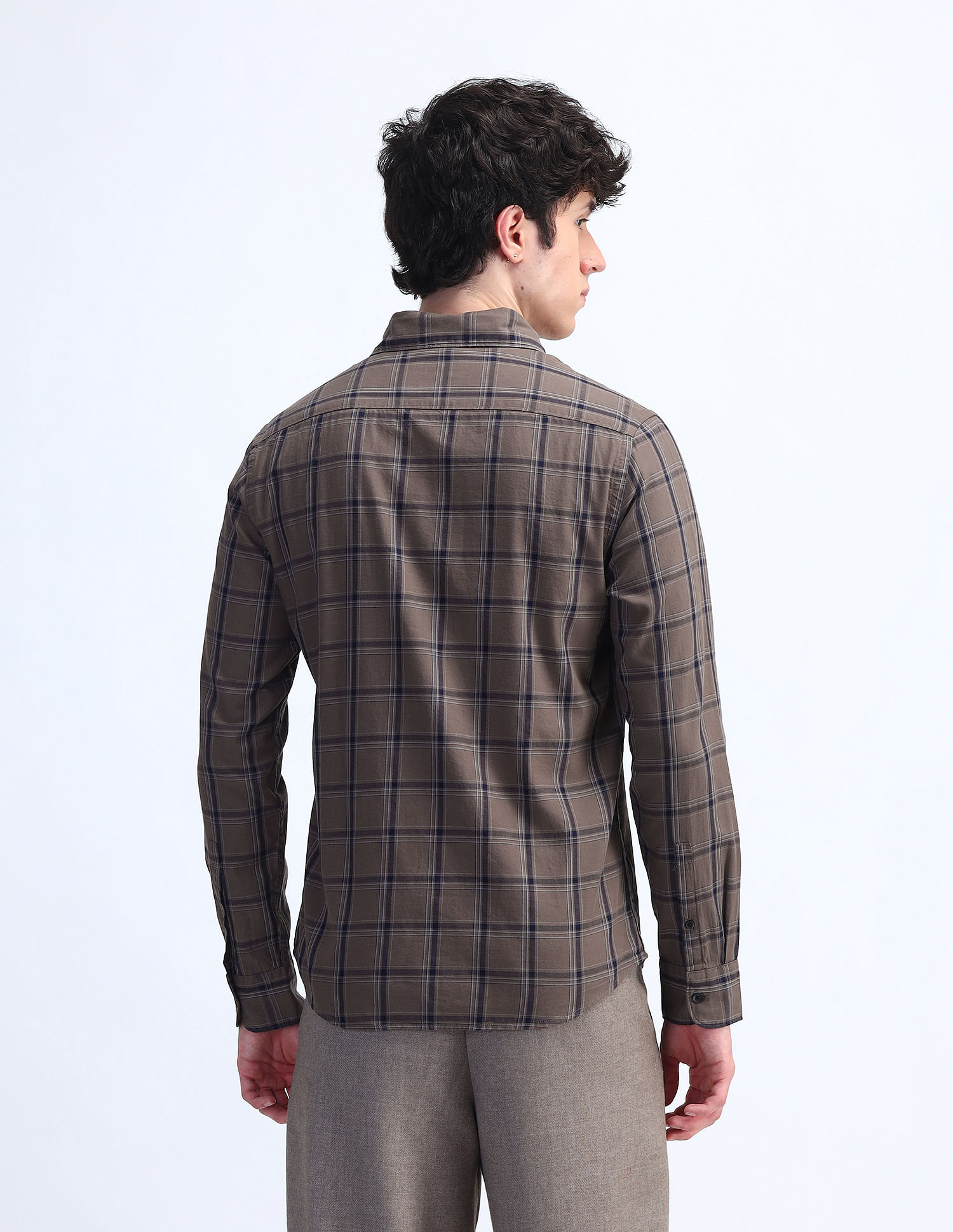 Flying Machine Slim Fit Checked Shirt