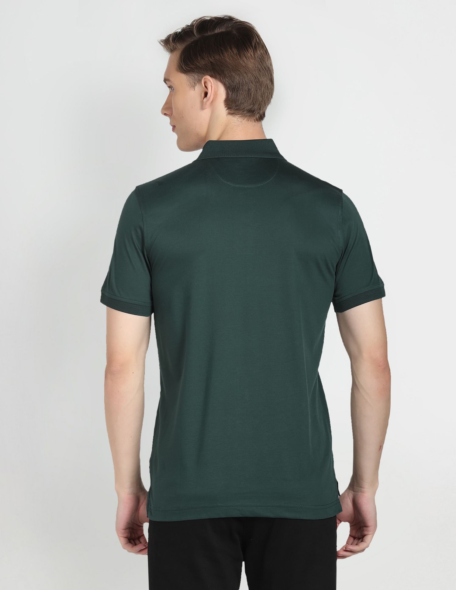 Arrow Cotton Solid Polo Shirt