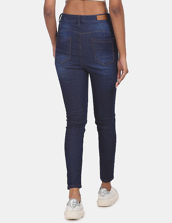 Flying Machine Women High Rise Twiggy Super Skinny Fit Jeans