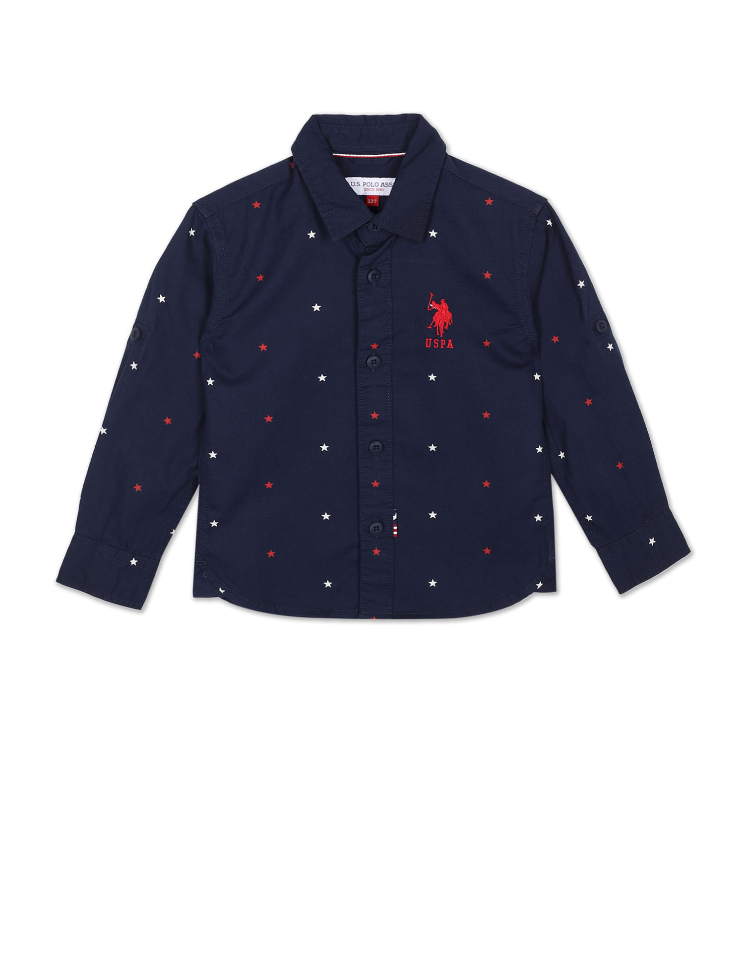U.S. Polo Assn. Kids Boys Cotton Printed Shirt