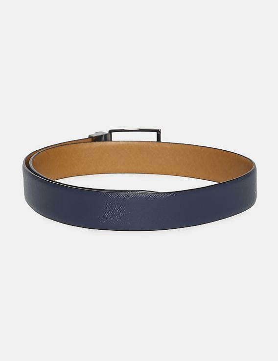 U.S. Polo Assn. Navy And Tan Textured Reversible Belt