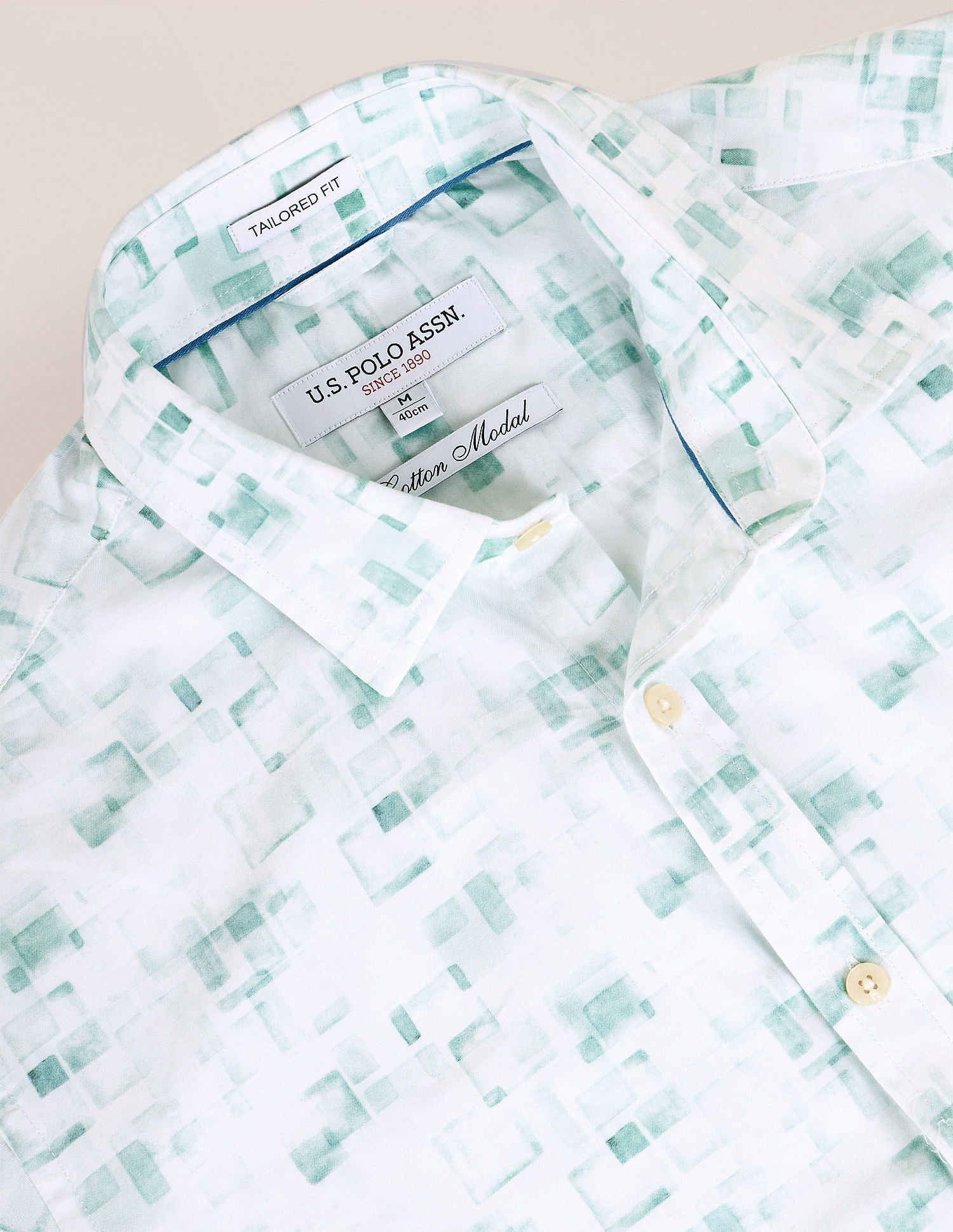 U.S. Polo Assn. Geometric Print Twill Shirt