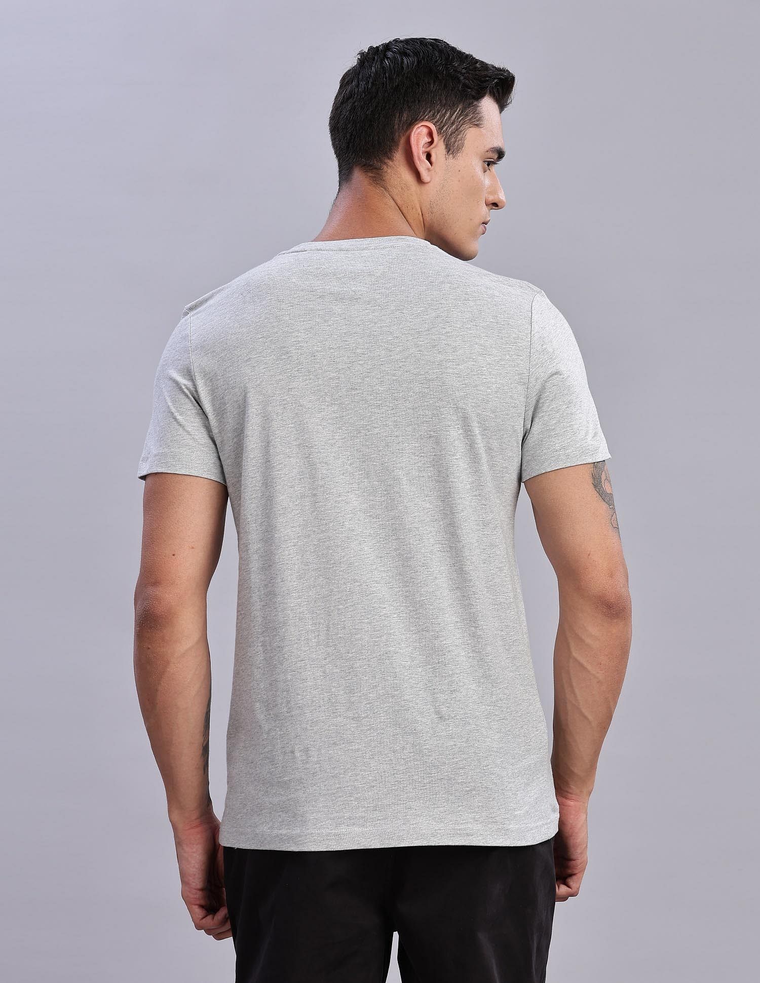 Tommy Hilfiger Mens Grey Logo T-Shirt
