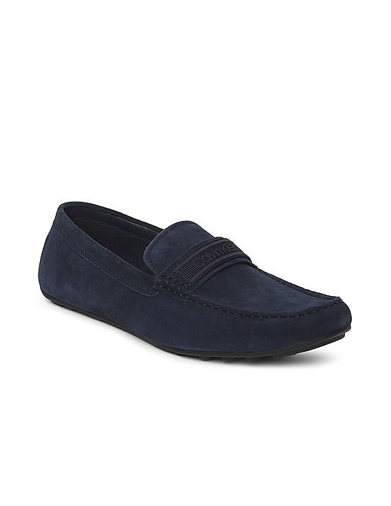 Calvin klein sale blue suede loafers