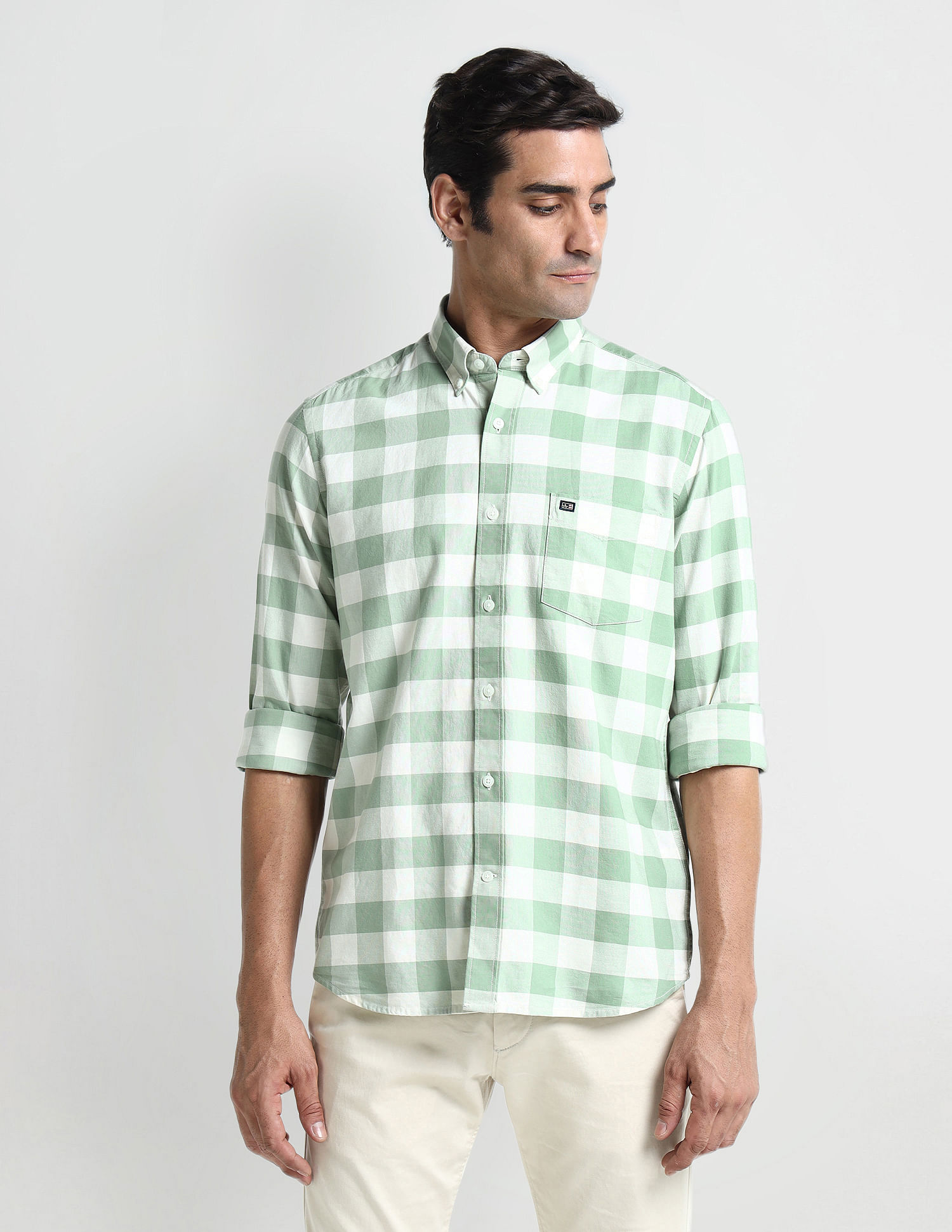 Arrow Sport Buffalo Check Cotton Shirt