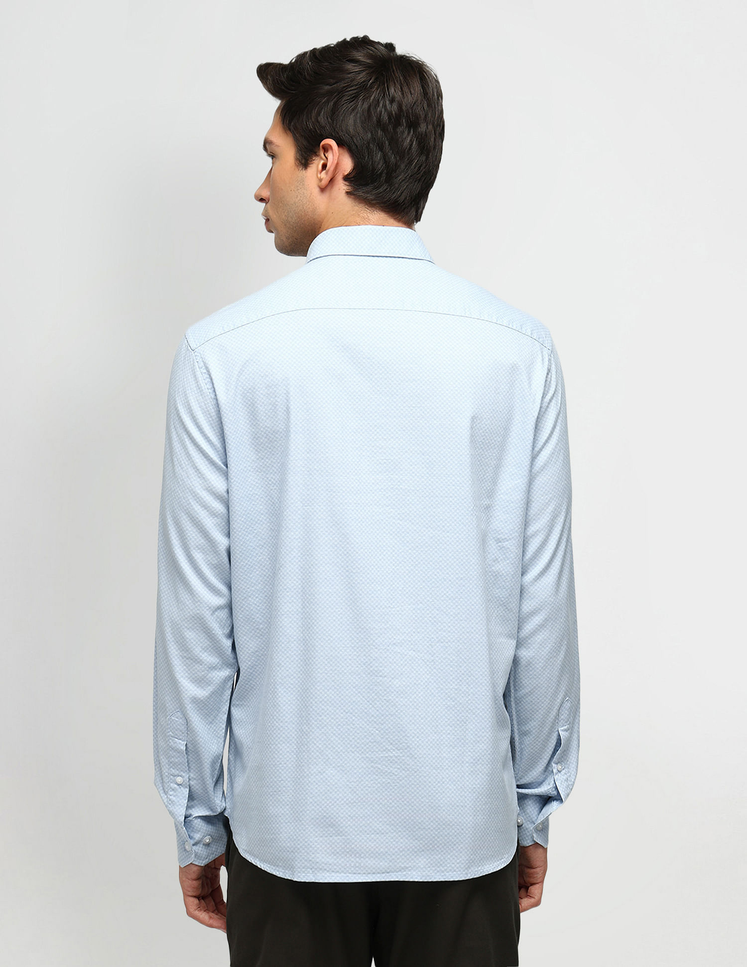 Arrow Sport Geometric Printed Herringbone Shirt