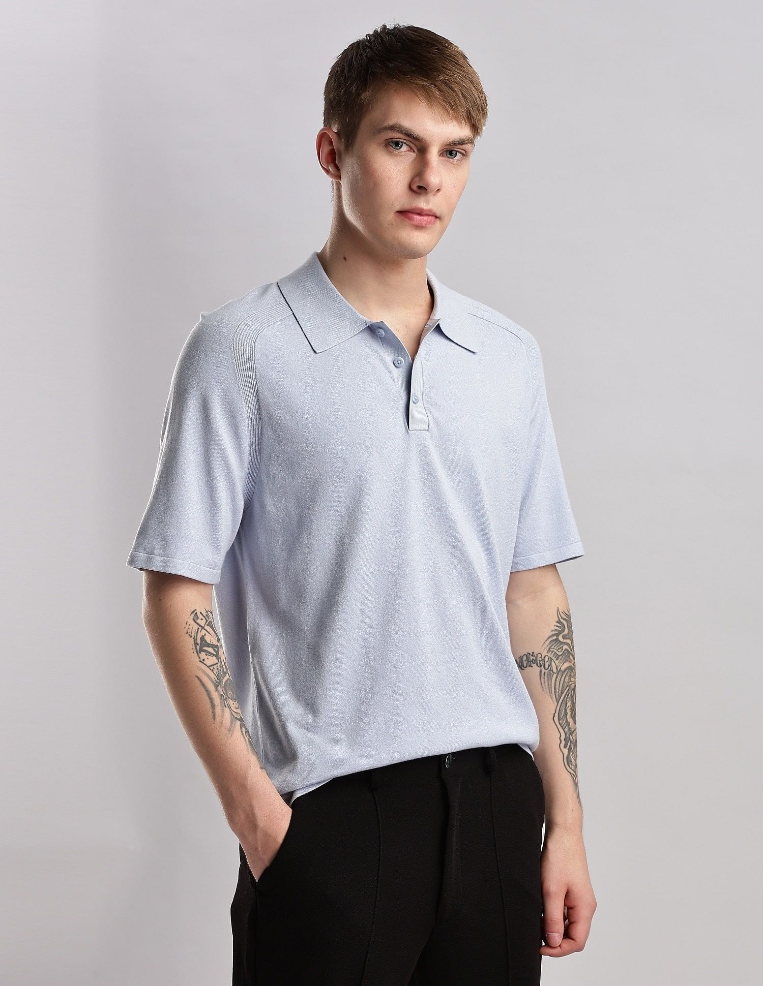 Calvin Klein Jeans Solid Regular Fit Viscose Polo Shirt
