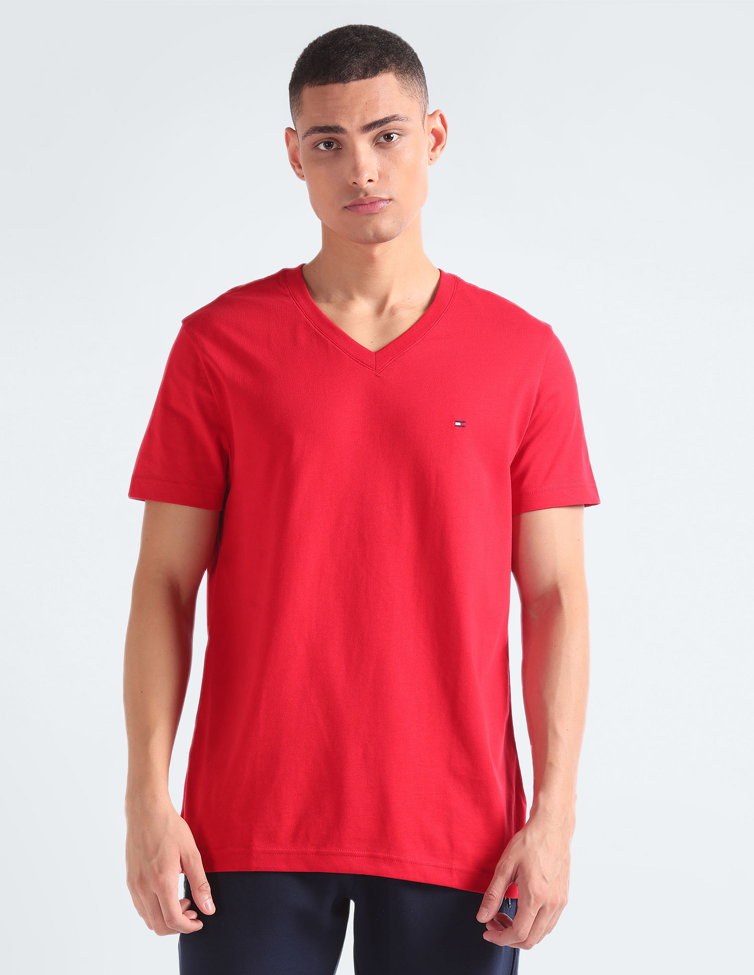 Tommy Hilfiger Pure Cotton Essential V-Neck T-Shirt