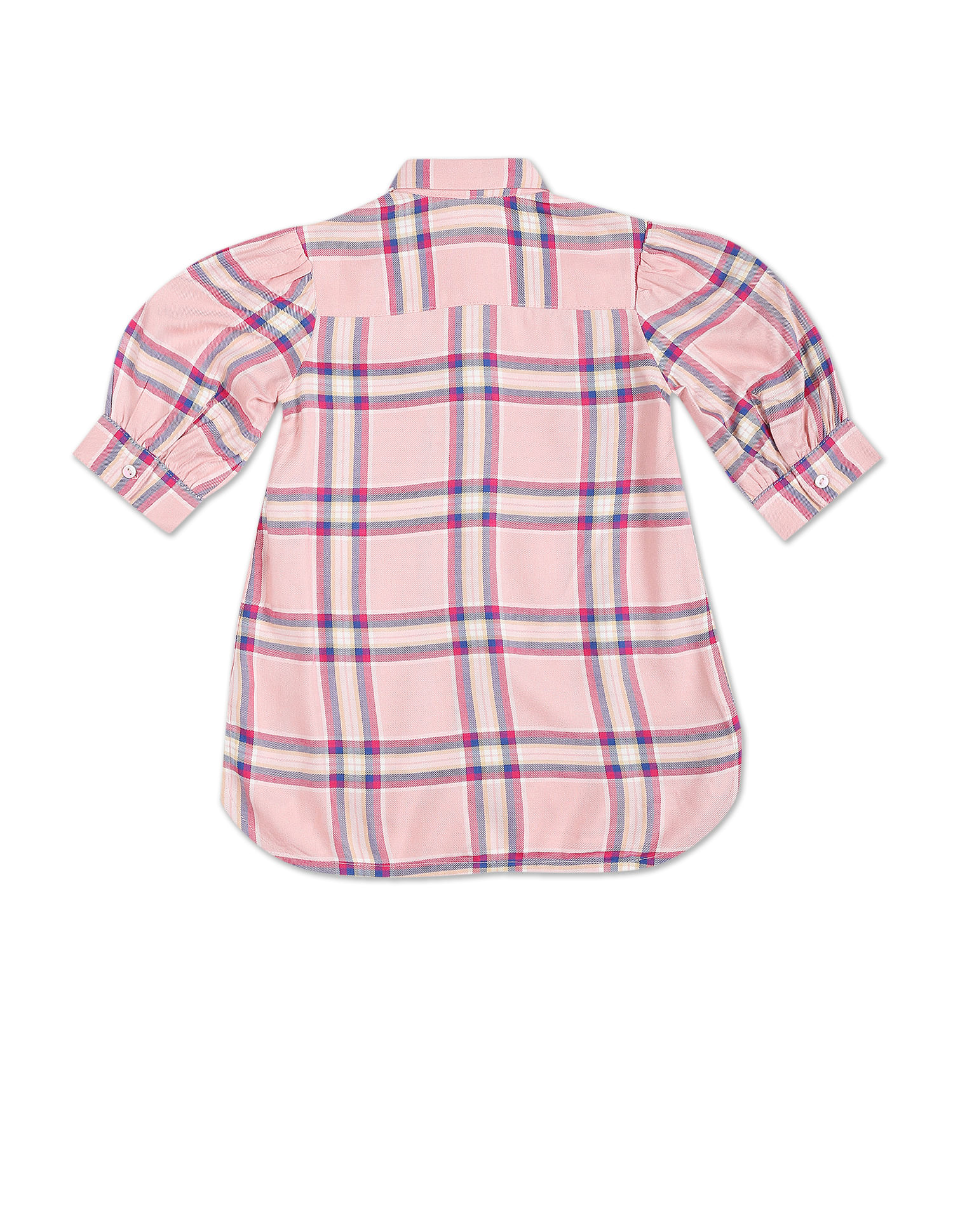 U.S. Polo Assn. Kids Tartan Check Viscose Top