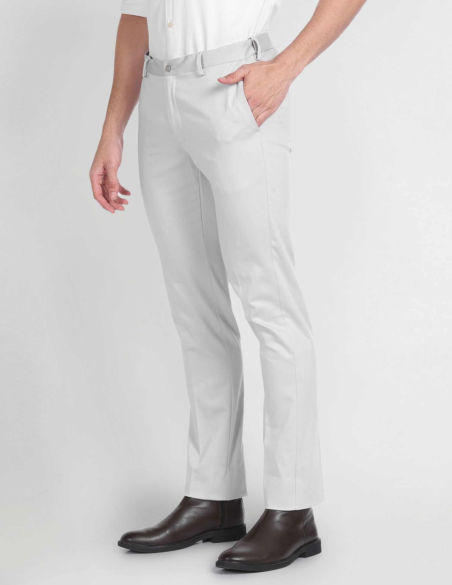Arrow Slim Fit Autoflex Formal Trousers
