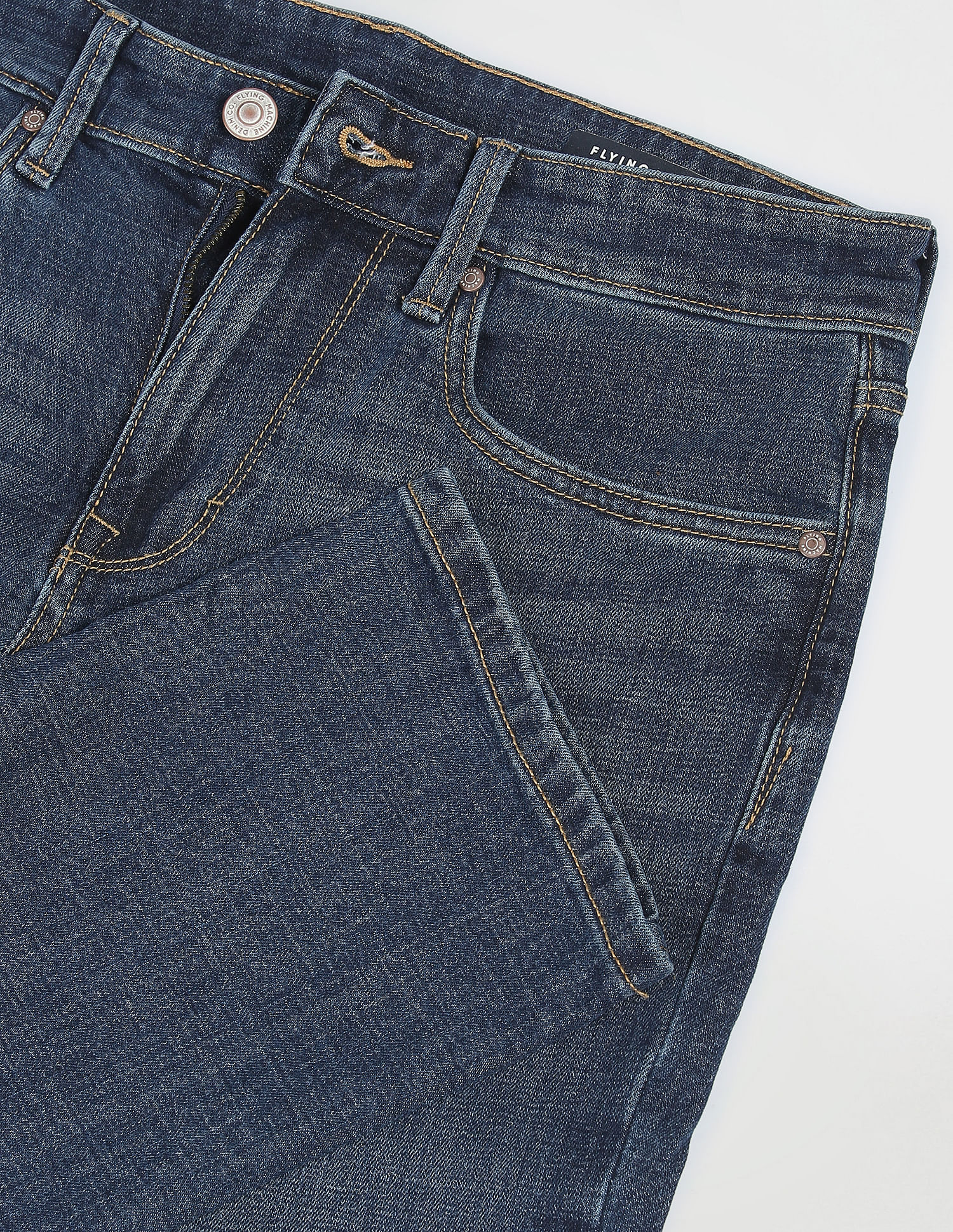 Sewing Denim Jeans with Sewing Machine. Repair Jeans by Sewing Machine  Stock Image - Image of fabric, foot: 136581333