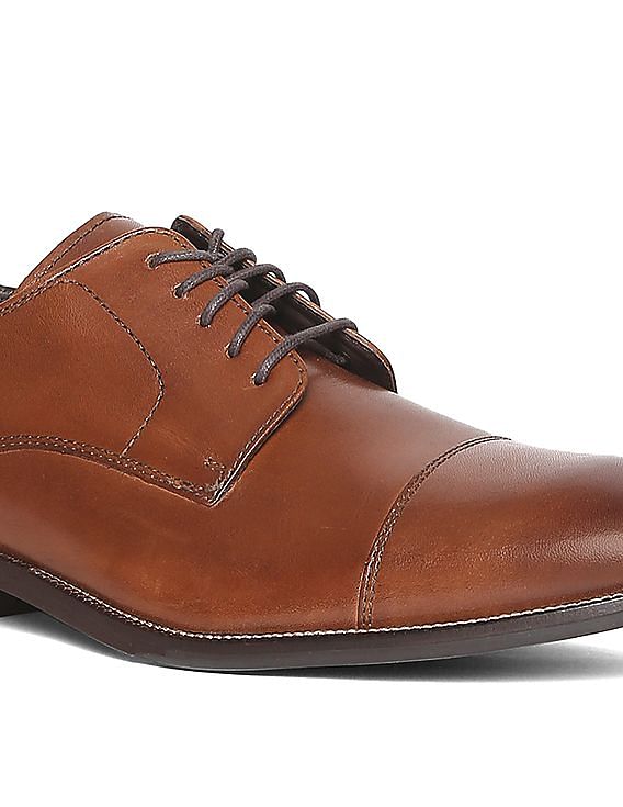 Buy Cole Haan Brown Benton Cap Toe Derby Shoes NNNOW