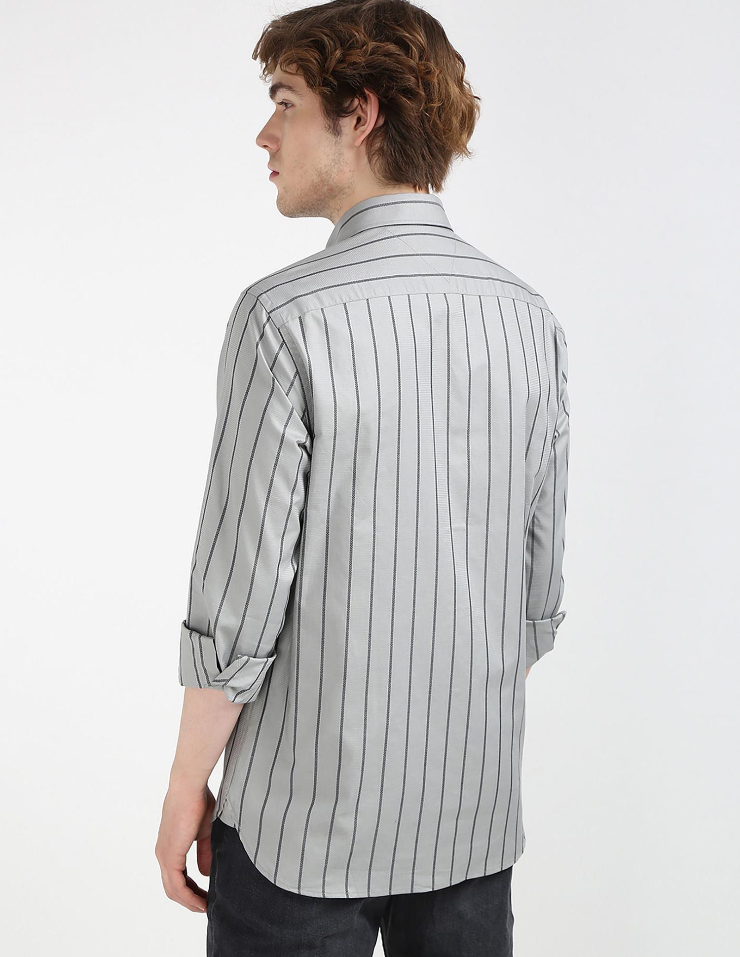Tommy Hilfiger Textured Dobby Striped Shirt
