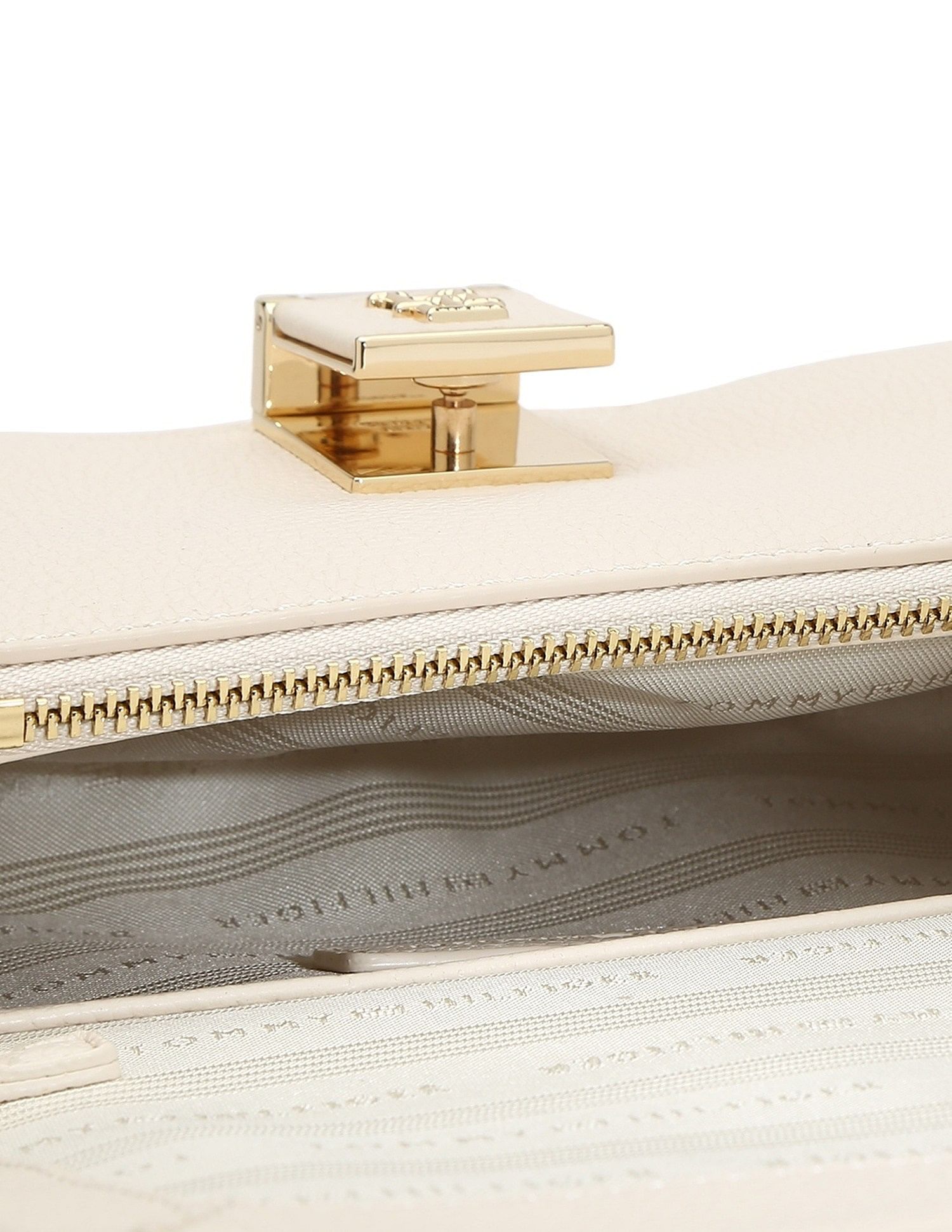 Tommy Hilfiger Solid Beige Pu Sling Bag