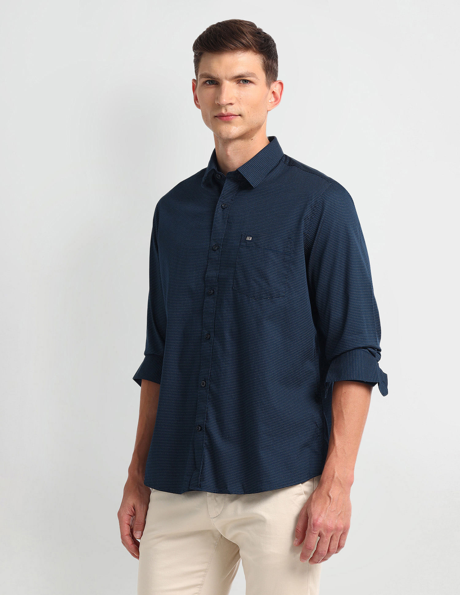 Arrow Sport All-Over Print Twill Shirt