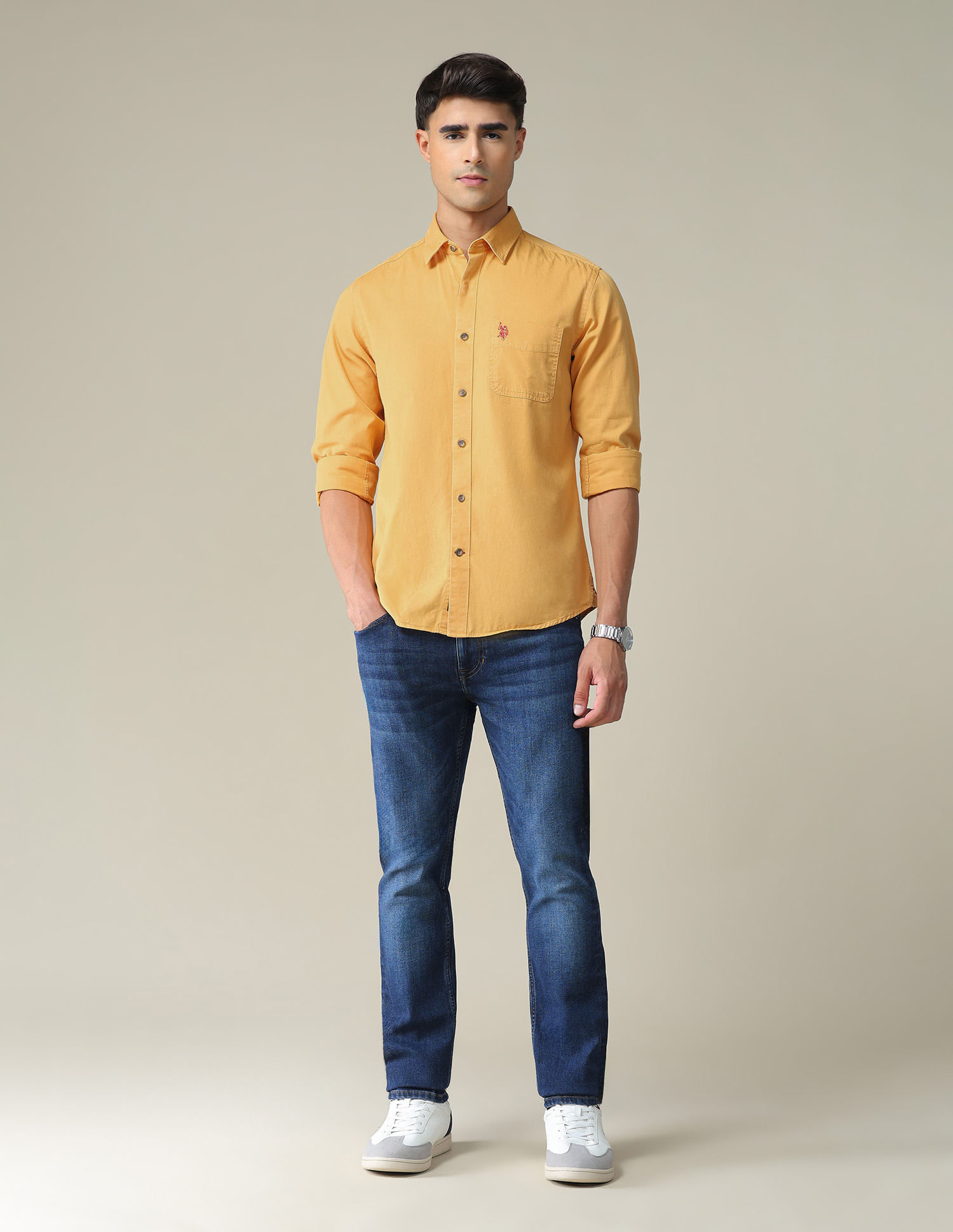 U.S. Polo Assn. Denim Co. Solid Slim Shirt