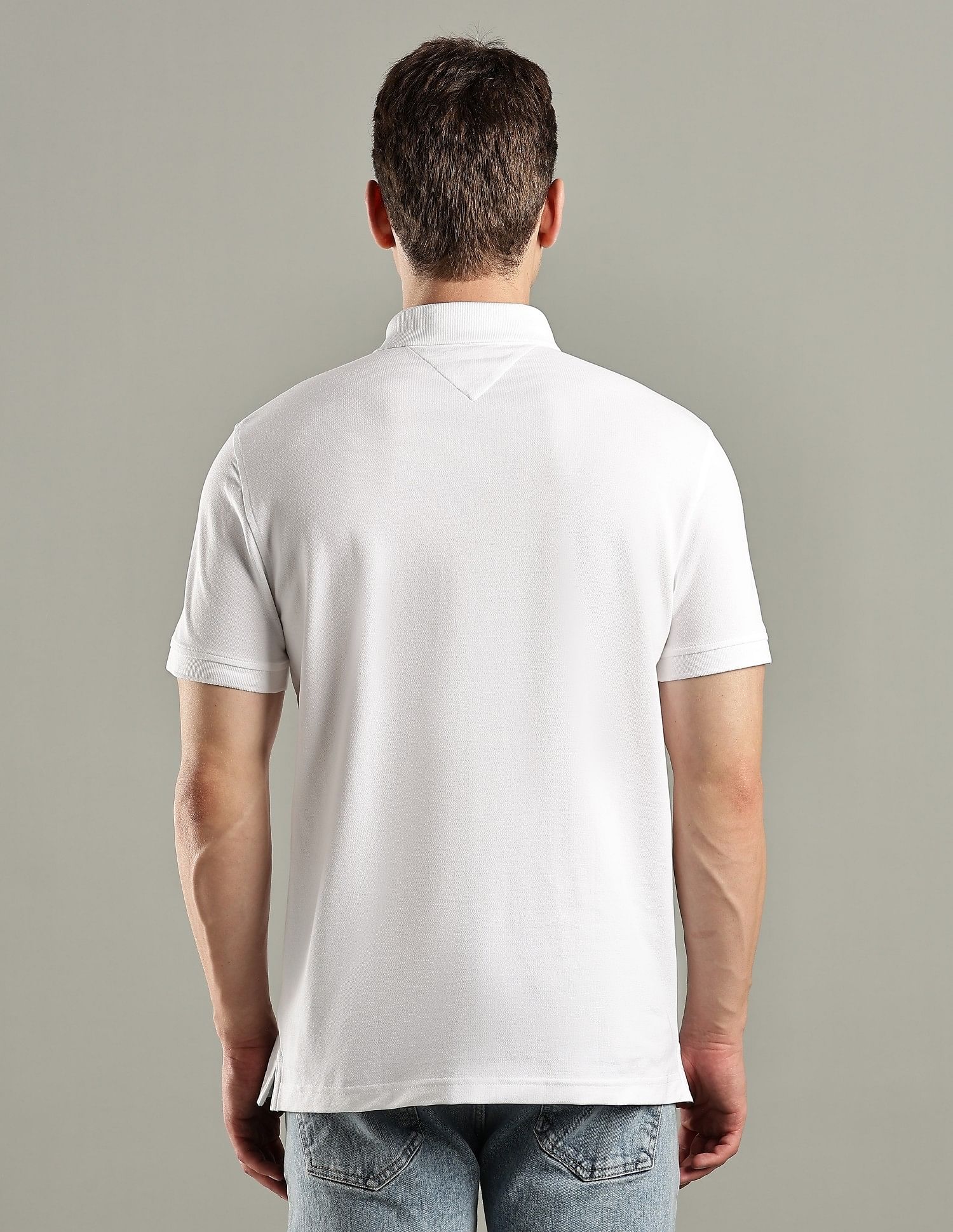 Tommy Hilfiger Embroidered Logo Regular-Fit Cotton Polo T-Shirt