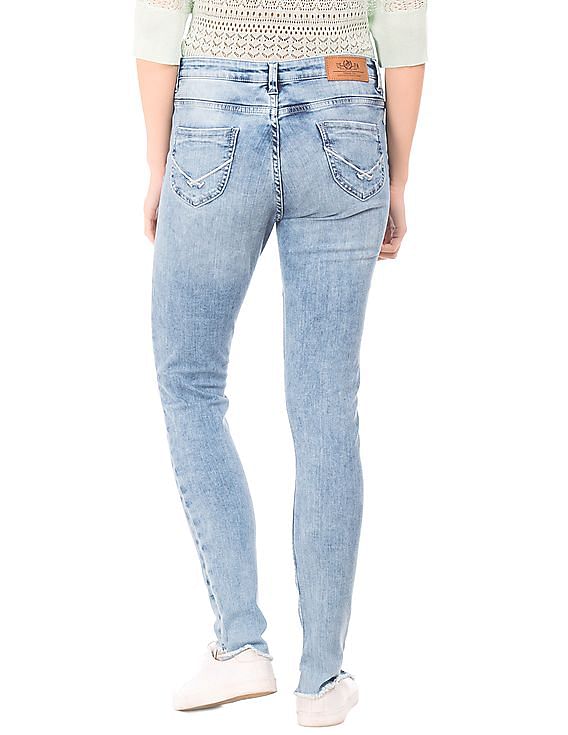 U.S. Polo Assn. Women Ripped Super Skinny Jeans