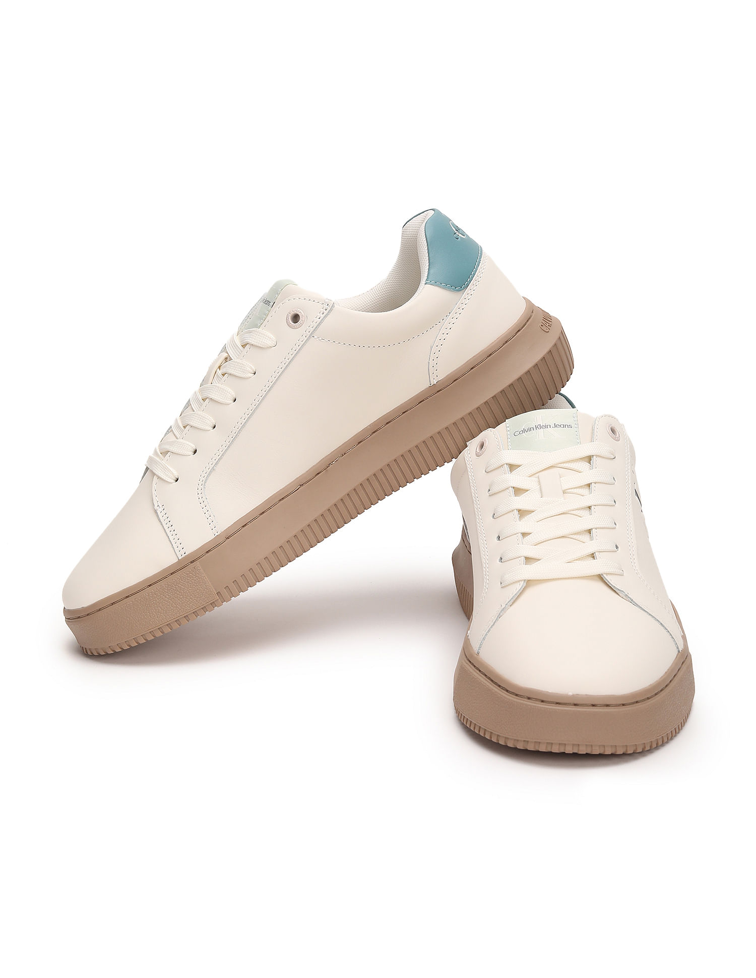 Buy Calvin Klein Men Leather Colour Block Sneakers - NNNOW.com