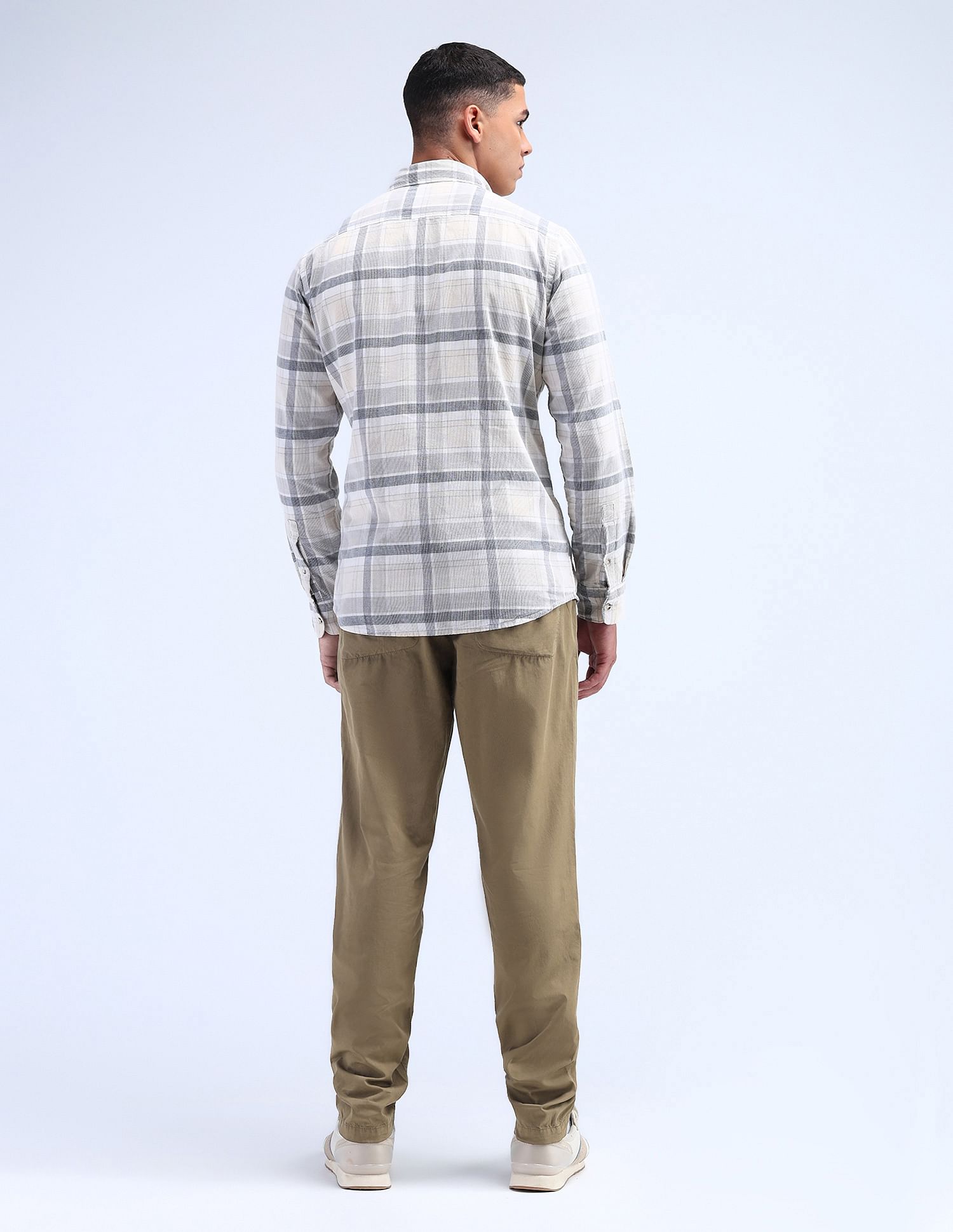 Flying Machine Relaxed Tapered Fit Solid Trousers