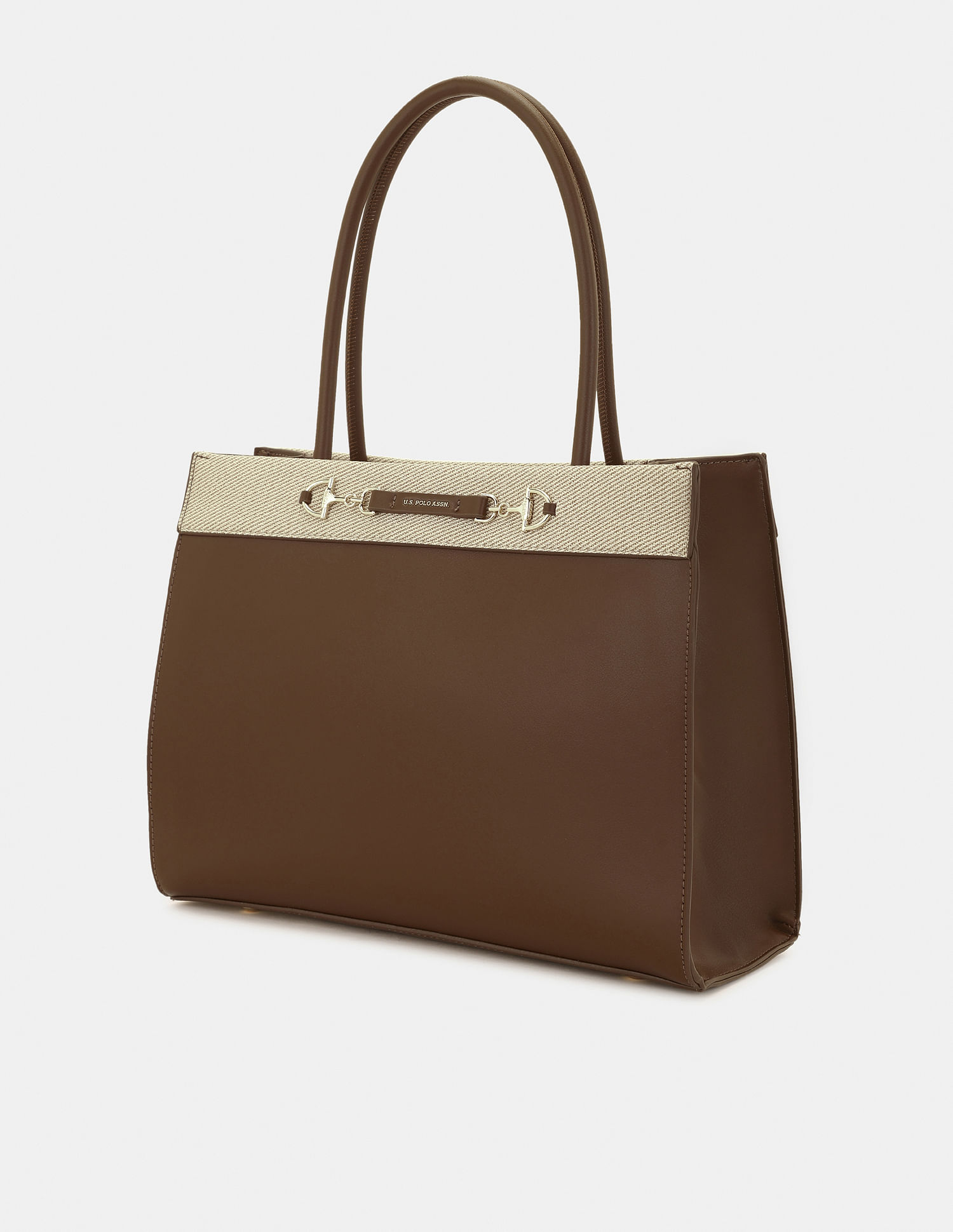 U.S. Polo Assn. Women Alina Colour Blocked Satchel Bag