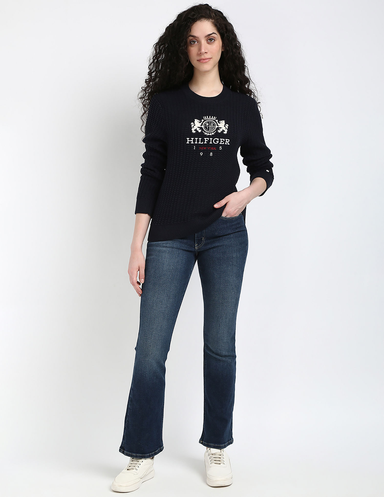 Tommy Hilfiger Varsity Crest Crew Nk Sweater